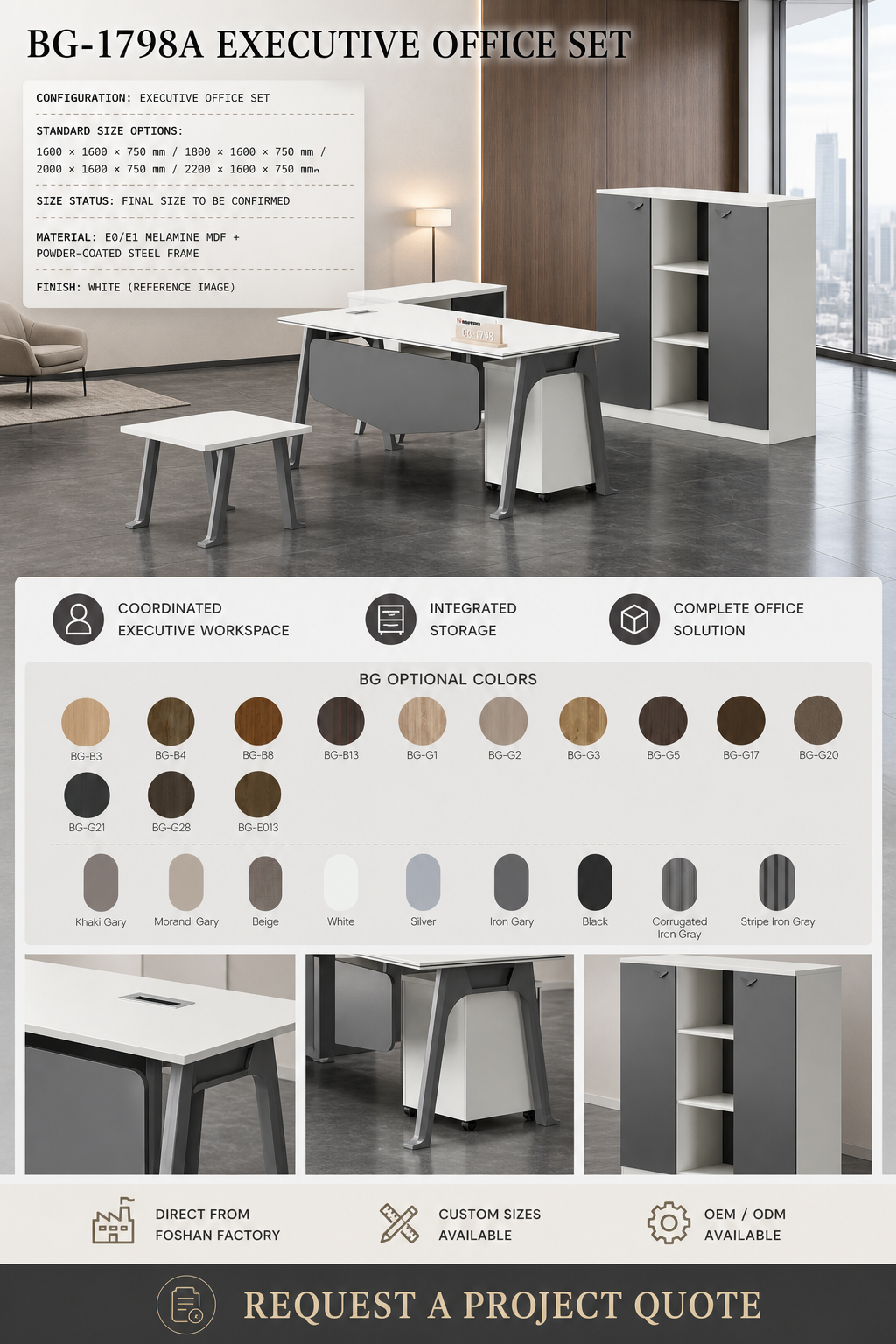 Meja Eksekutif — detail fitur 3