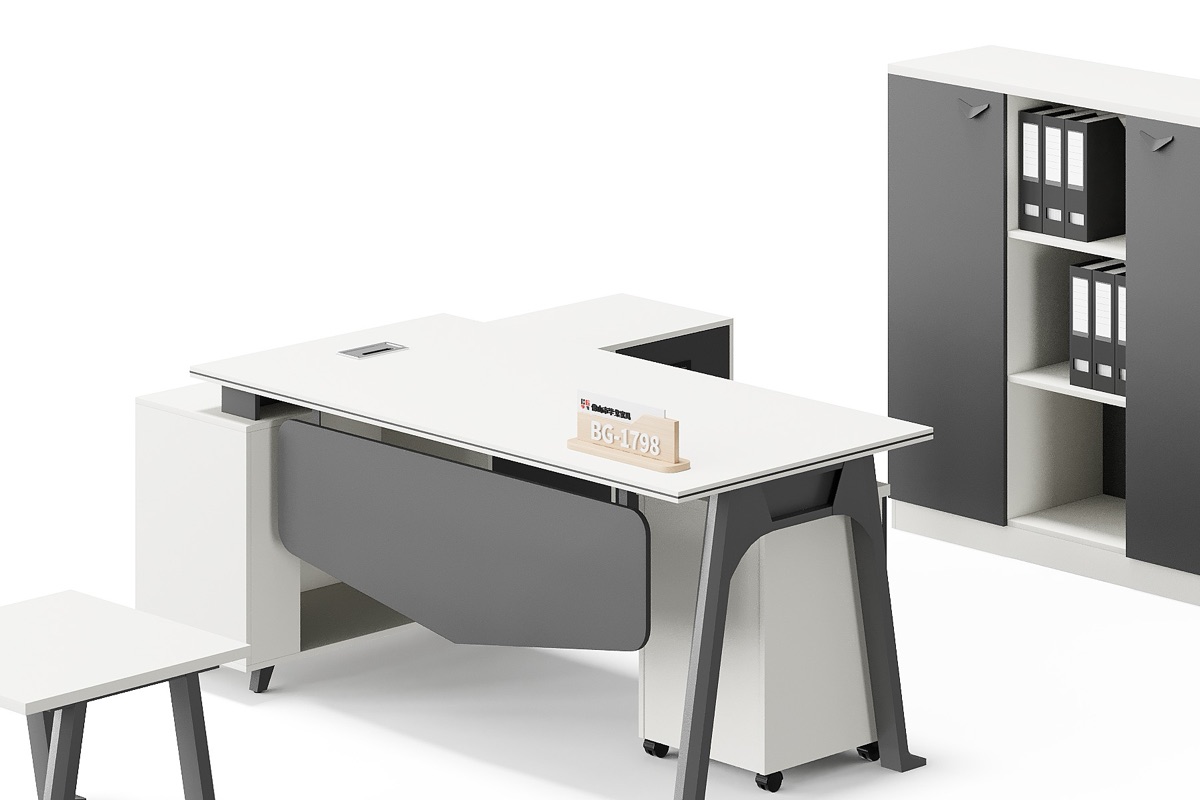 Meja Manajer L-Shape — detail fitur 1