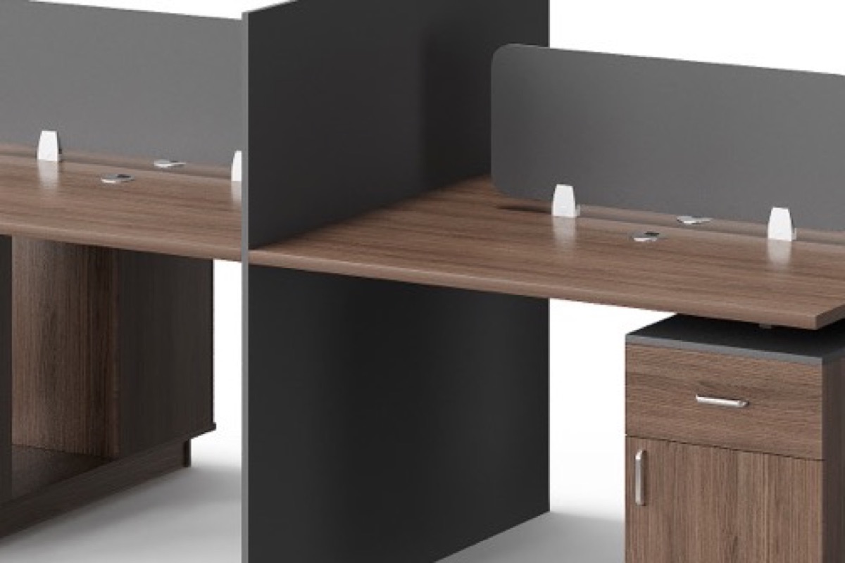 4-Seat Office Workstation — feature detail 2