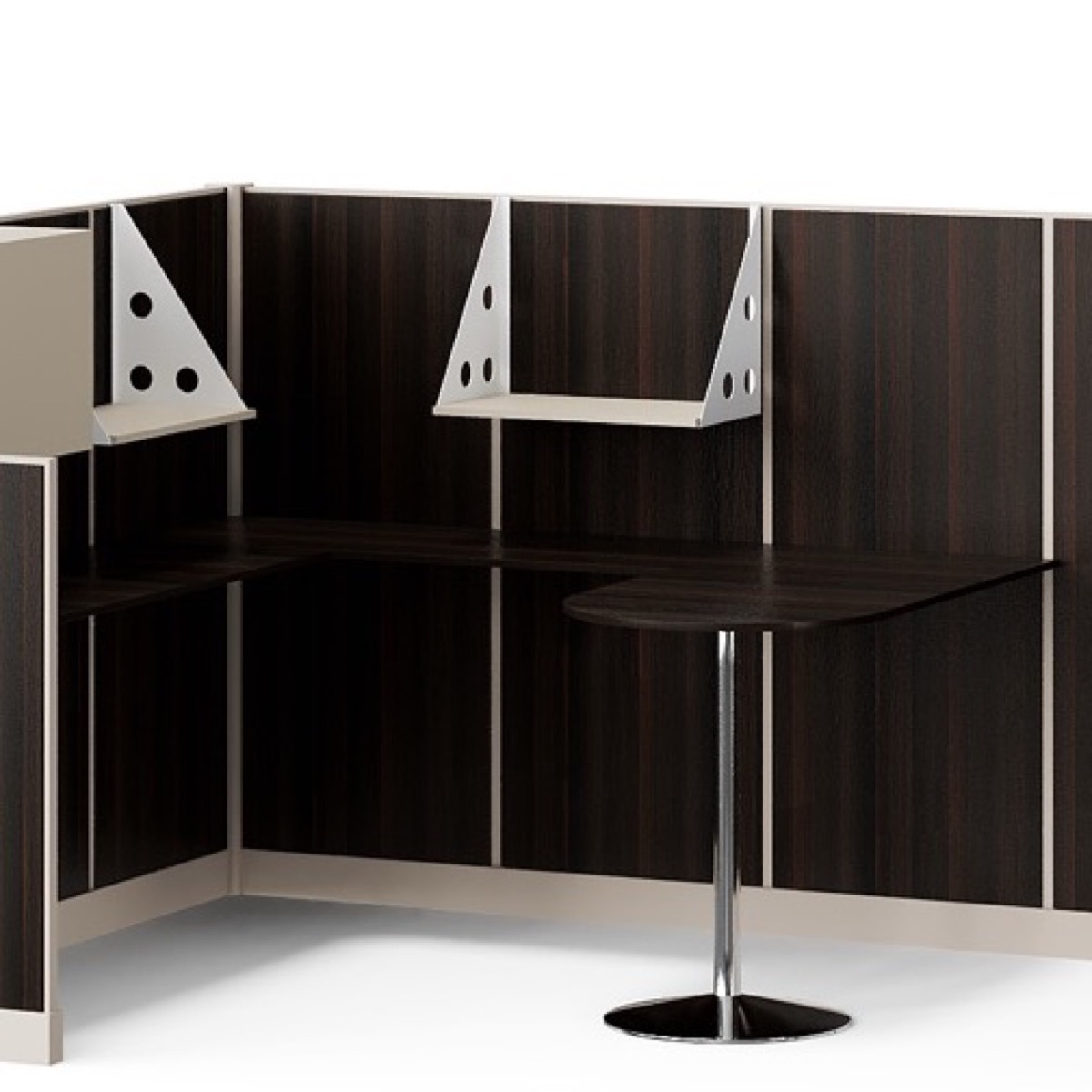 L-Shape 2-Seat Workstation — feature detail 2