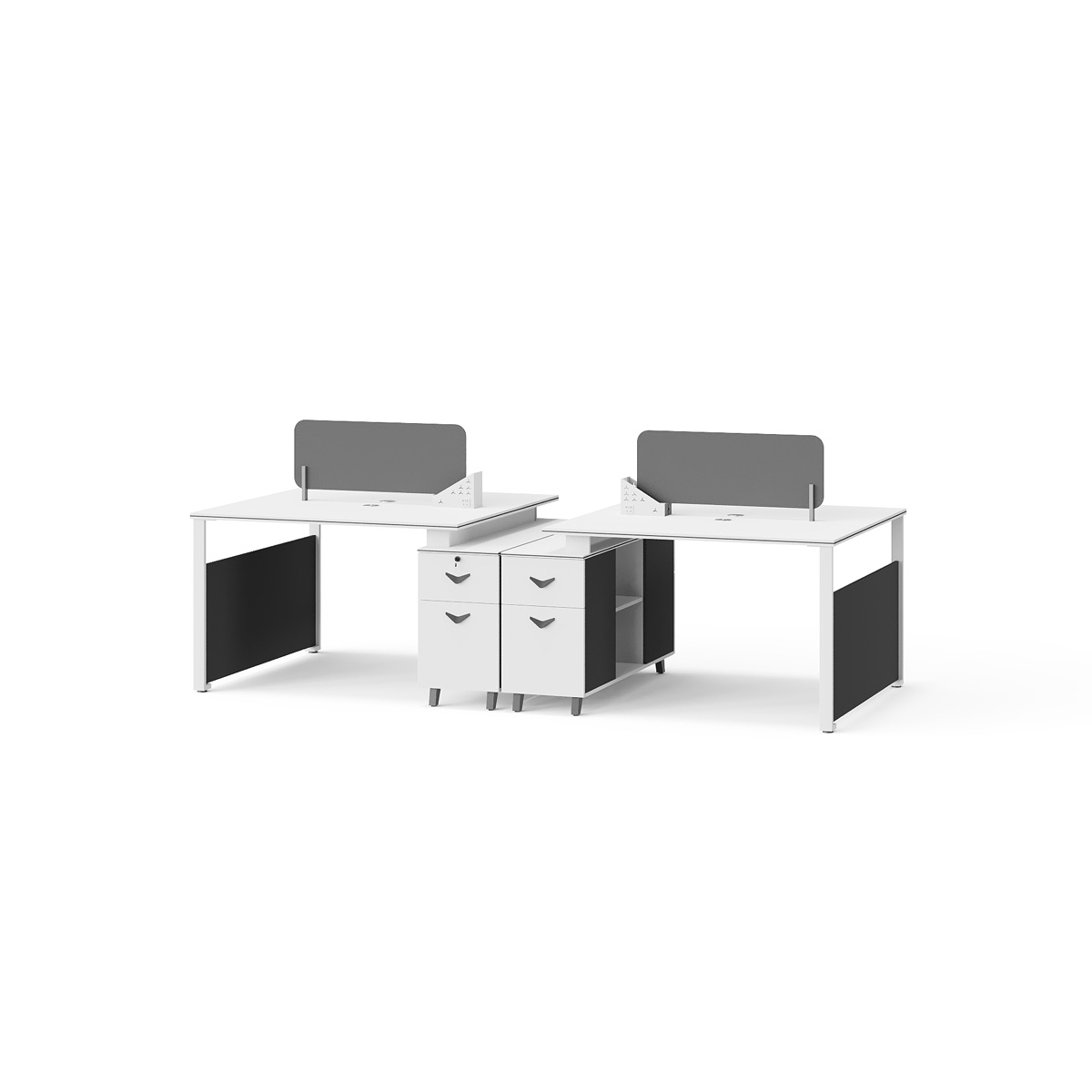 4-Seat Office Workstation — feature detail 1