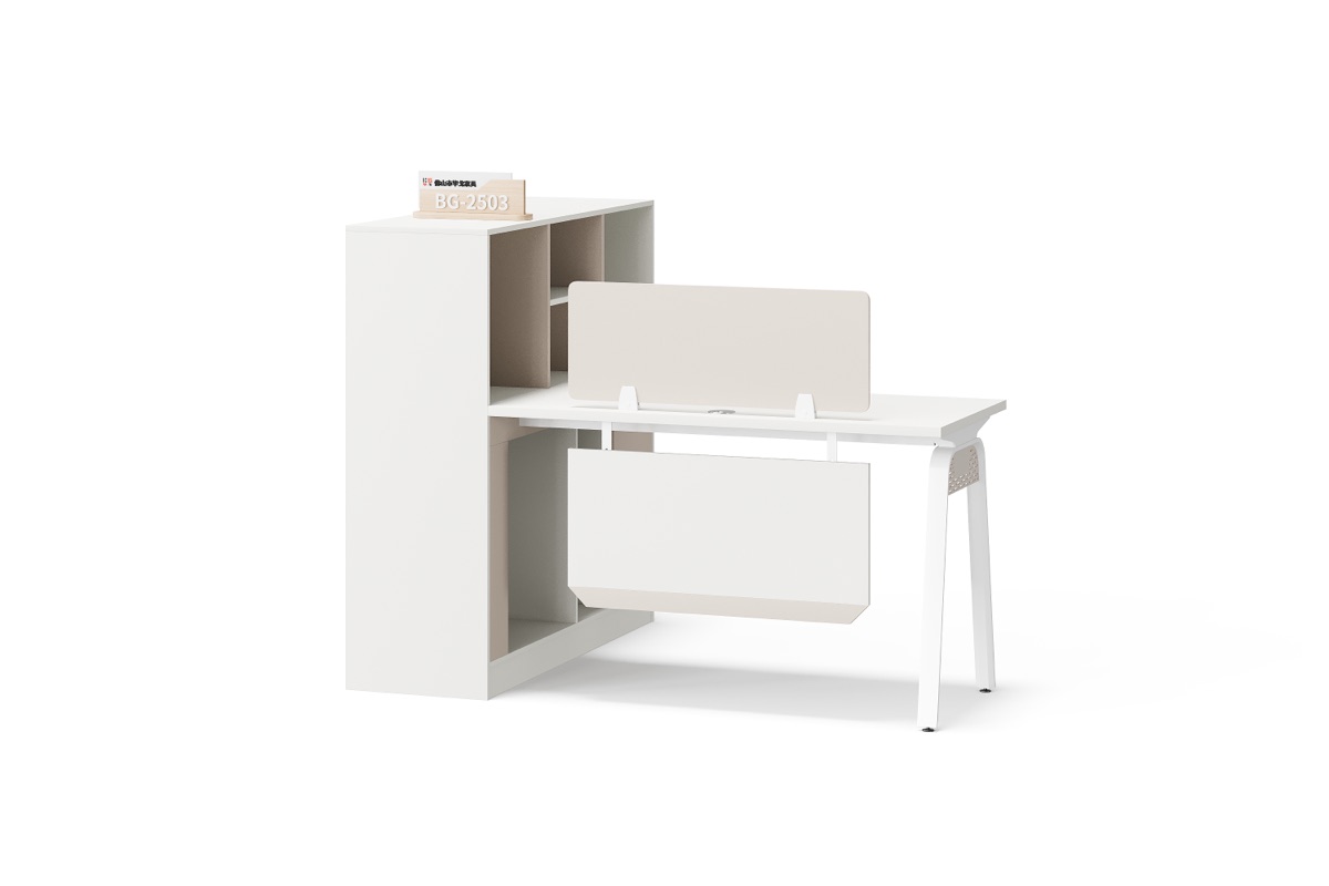 Workstation 1 Orang Panel Privasi Putih — BG-2503W1-16-White — Foshan China office furniture manufacturer