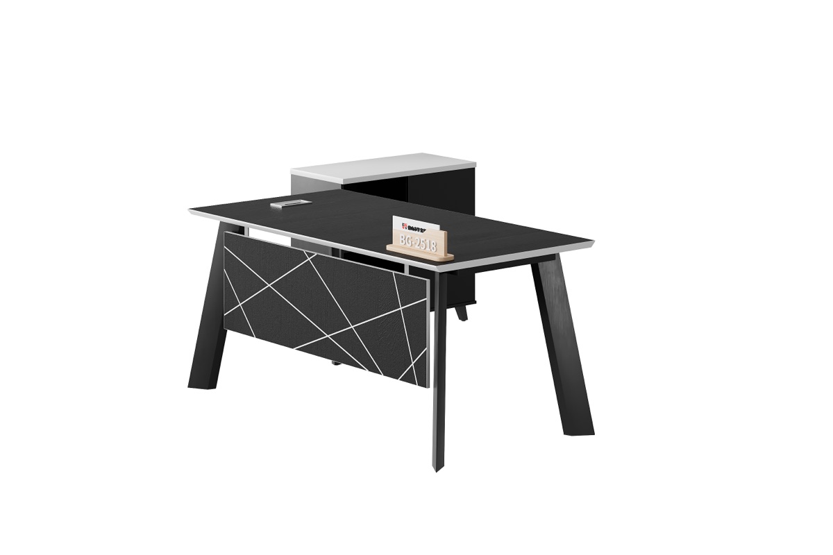 BG Tembus 421 Produk: Meja Direktur Hitam & Kabinet G28