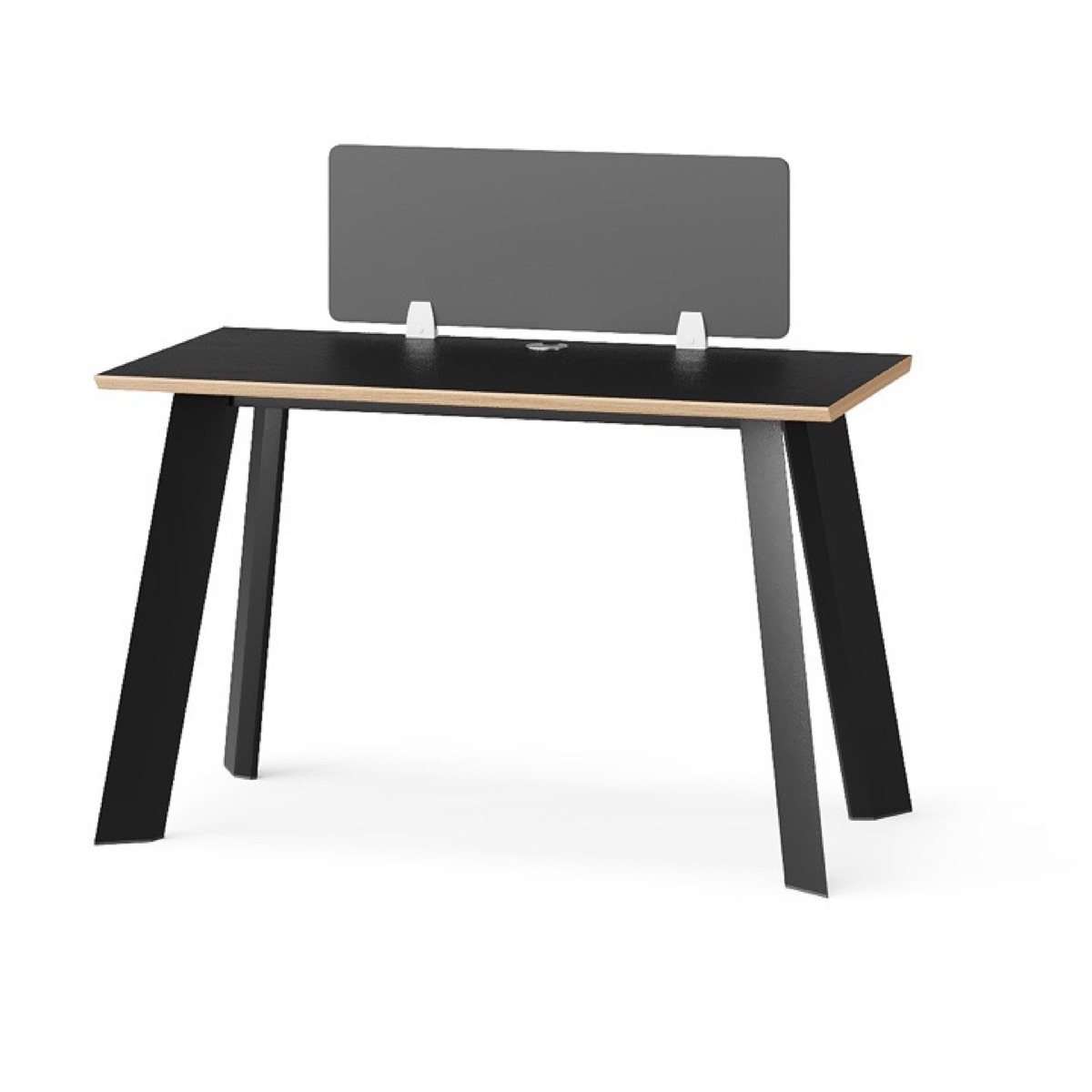 Meja Staf Kantor Hitam — detail fitur 1
