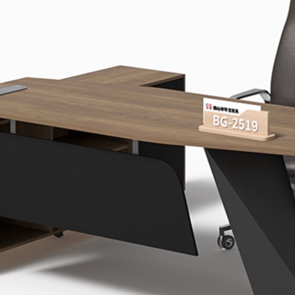 Meja Direktur L-Shape Modern — detail fitur 2