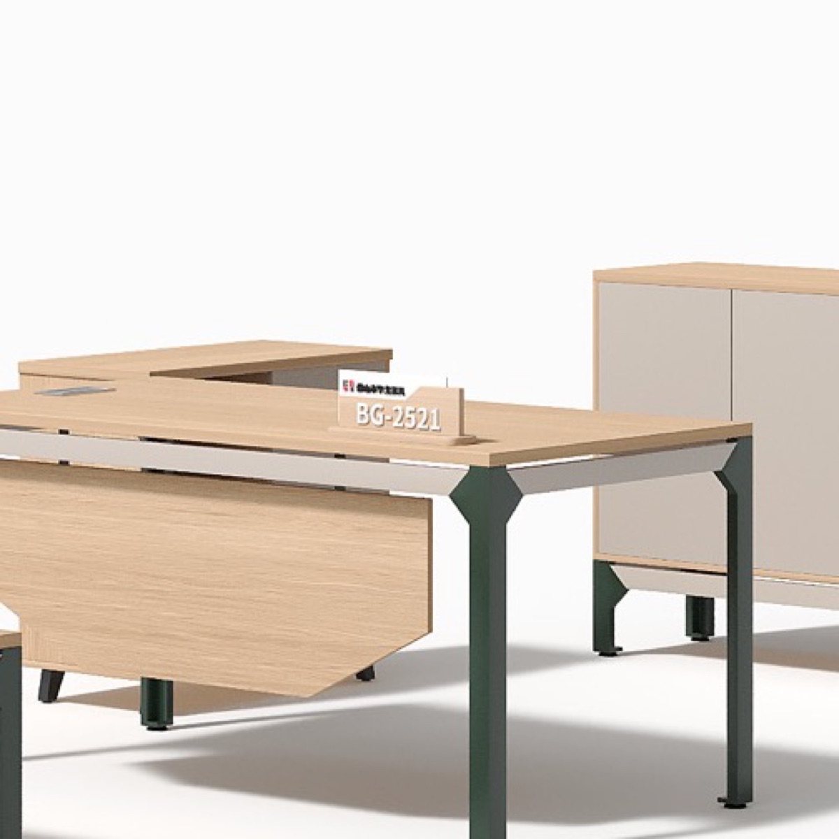 Modular Folding Meeting Table + Cabinet — feature detail 2
