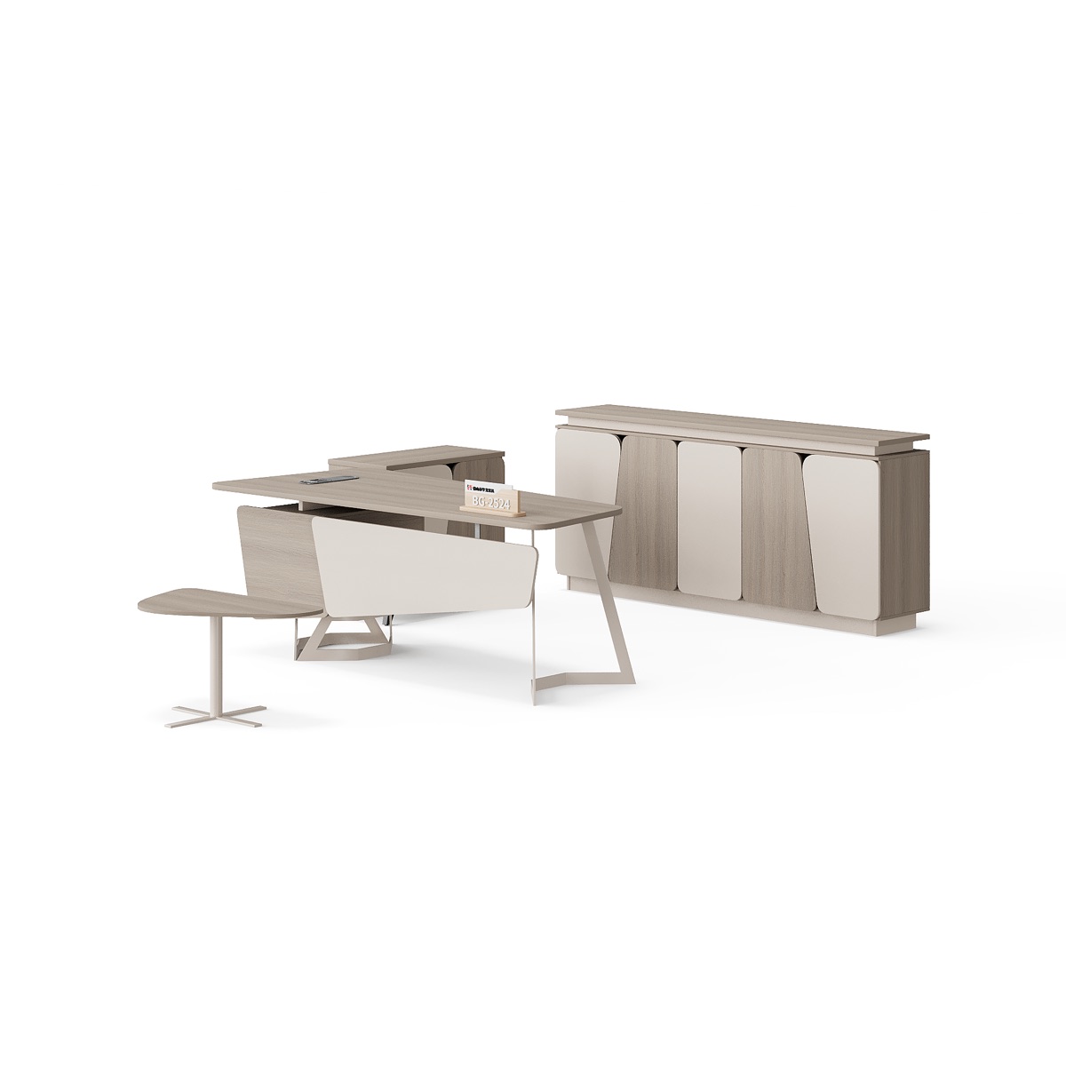 Meja Manajer + Credenza — BG-2524-G2