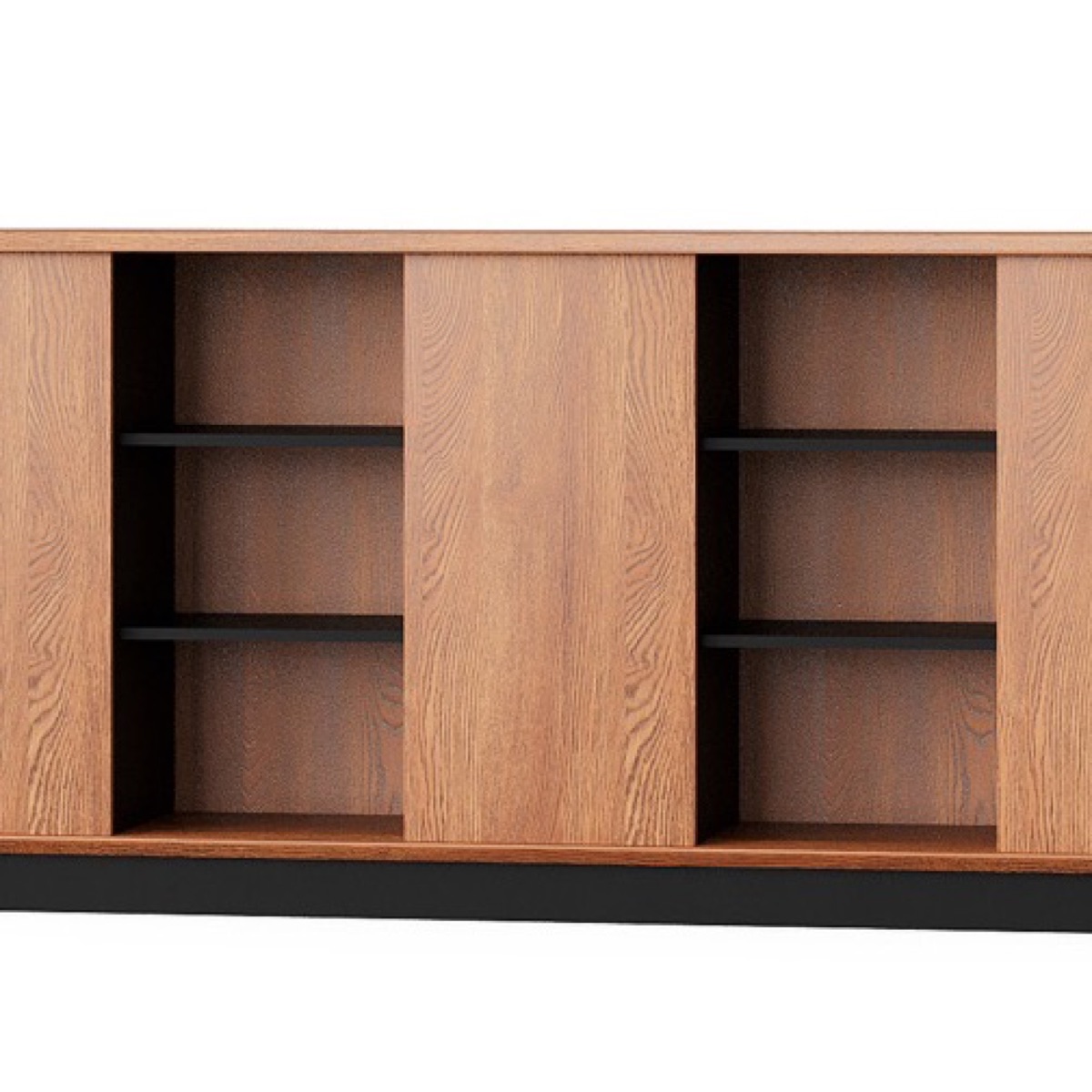 Office Side Cabinet with Open Shelf + Door — feature detail 2