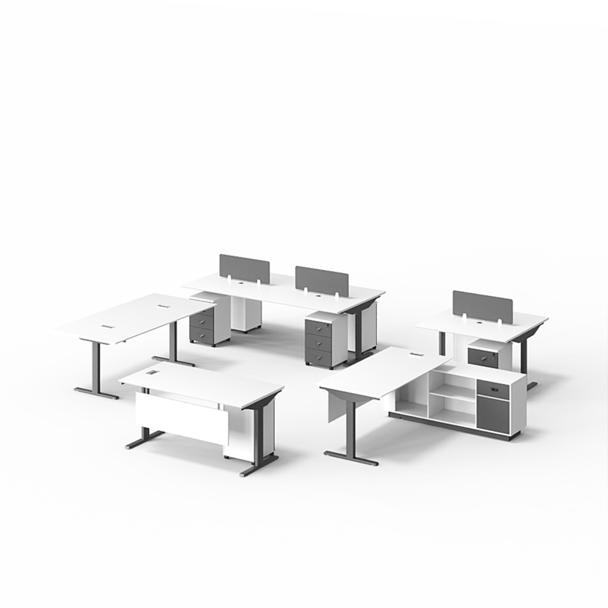 BG Tembus 491 Produk: Workstation 6 Warna & Kabinet Kaca