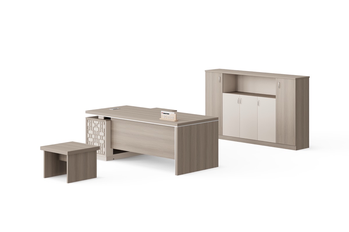 Meja Eksekutif L-Shape Premium — detail fitur 3