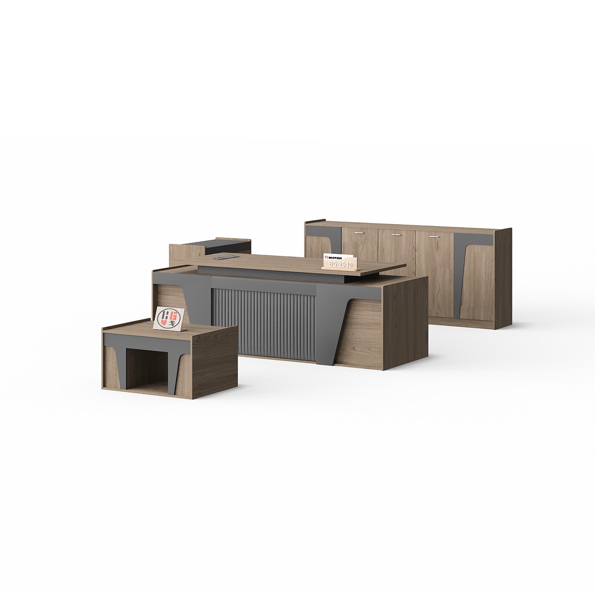 Meja Resepsionis Set — BG-2540ALL-B12