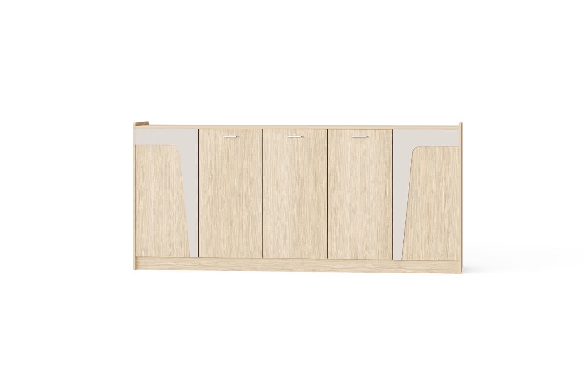 Kabinet Sisi Kantor Aksen Lengkung — BG-2540B