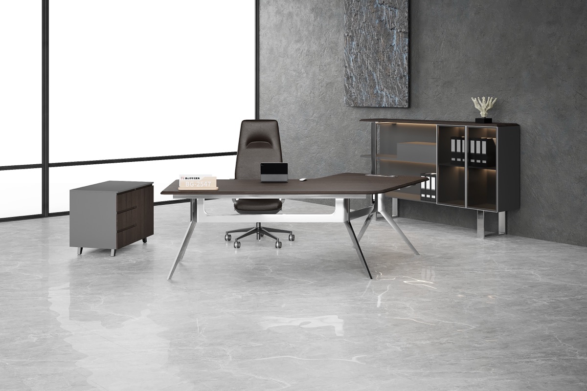 Meja Eksekutif Set Kabinet 2400 mm — detail fitur 2