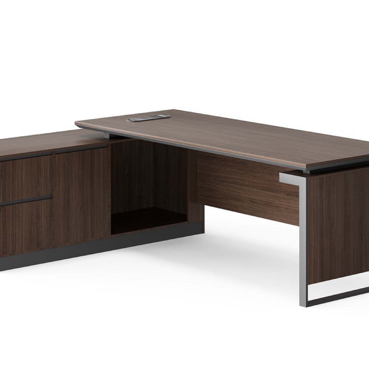 Meja Direktur L-Shape + Kabinet Return — detail fitur 1
