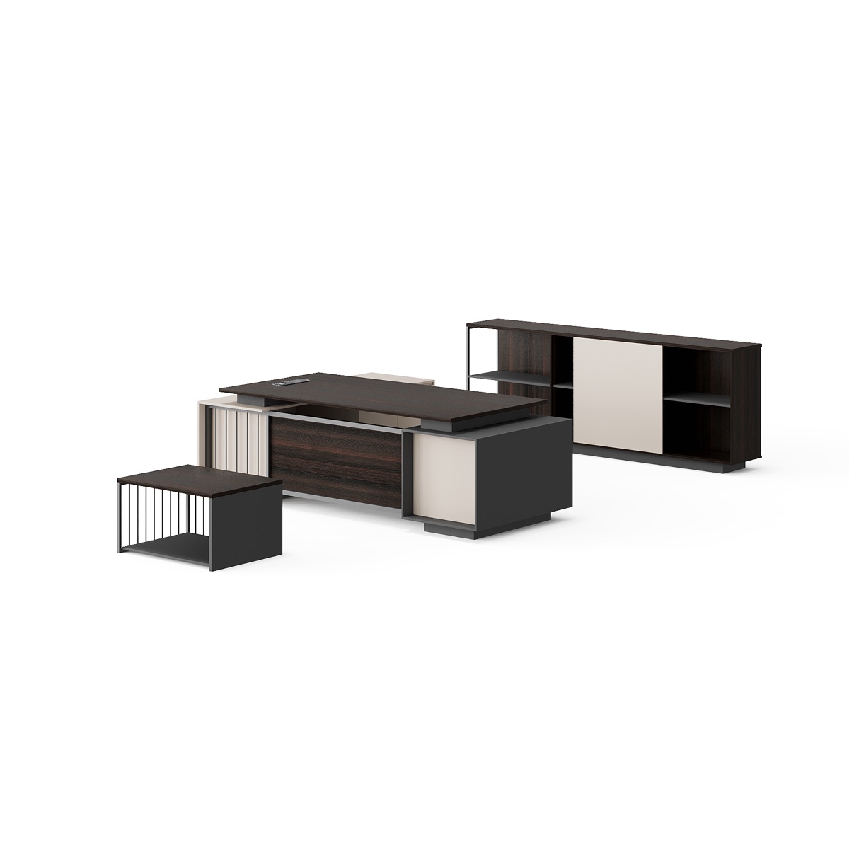 Set Meja Direktur + Kabinet 2400 — BG-2556