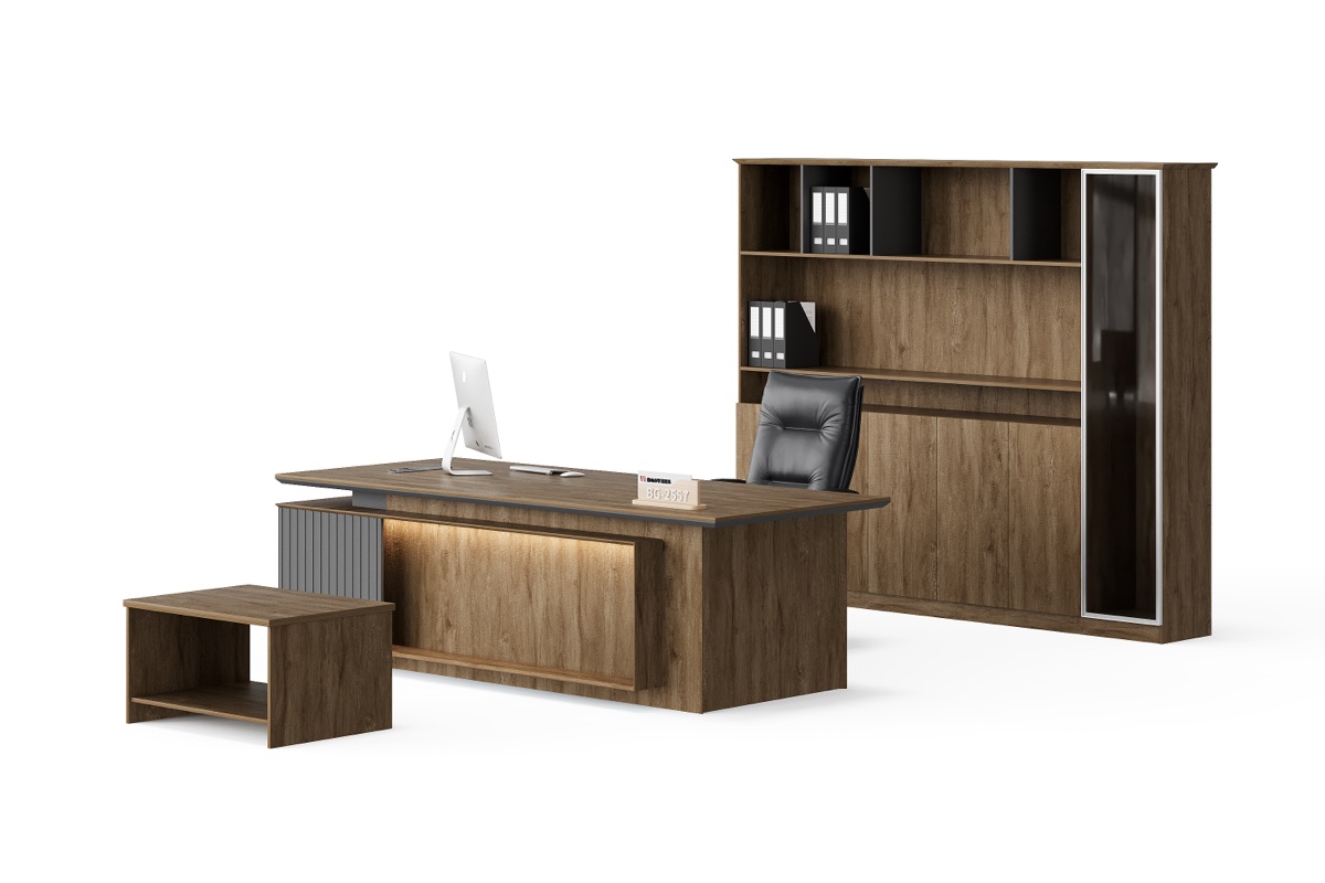 Meja Kerja Direktur L-Shape — detail fitur 6