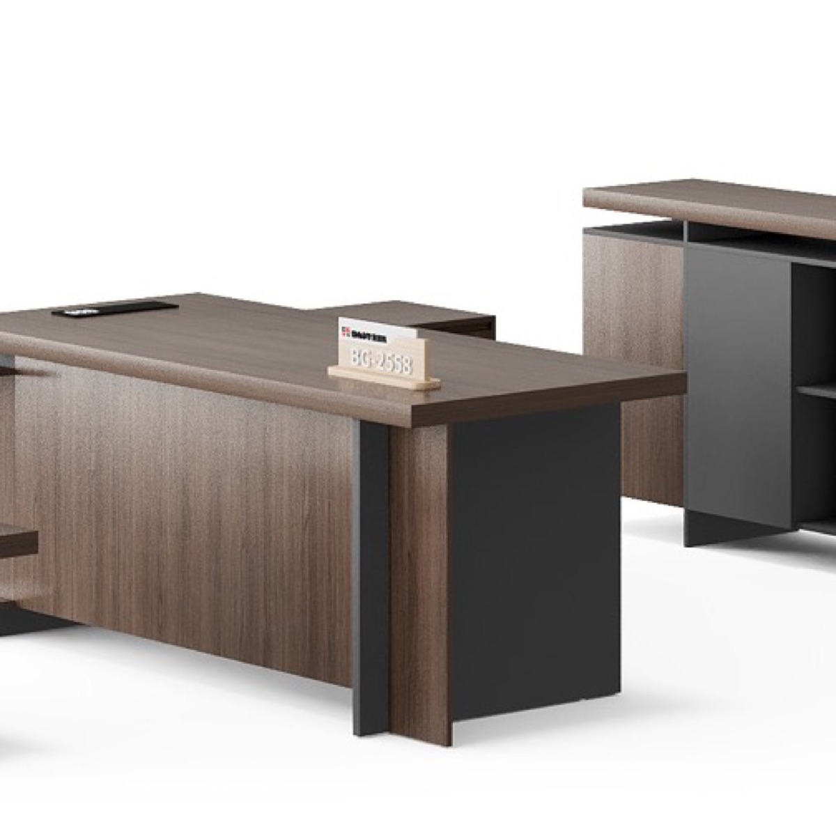 Meja Direktur L-Shape + Kabinet Sisi — detail fitur 2