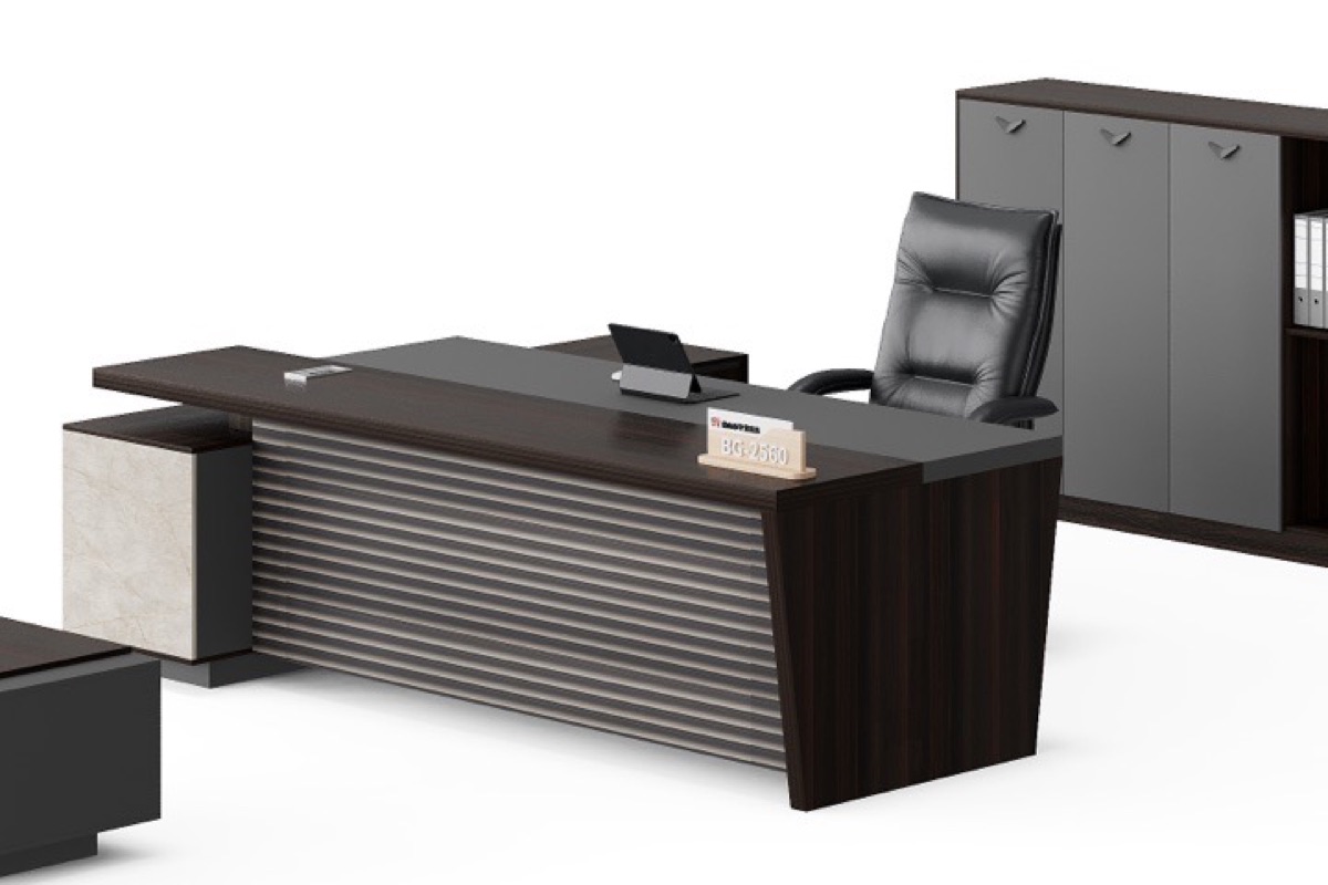 Executive L-Desk + Cabinet Set — feature detail 4