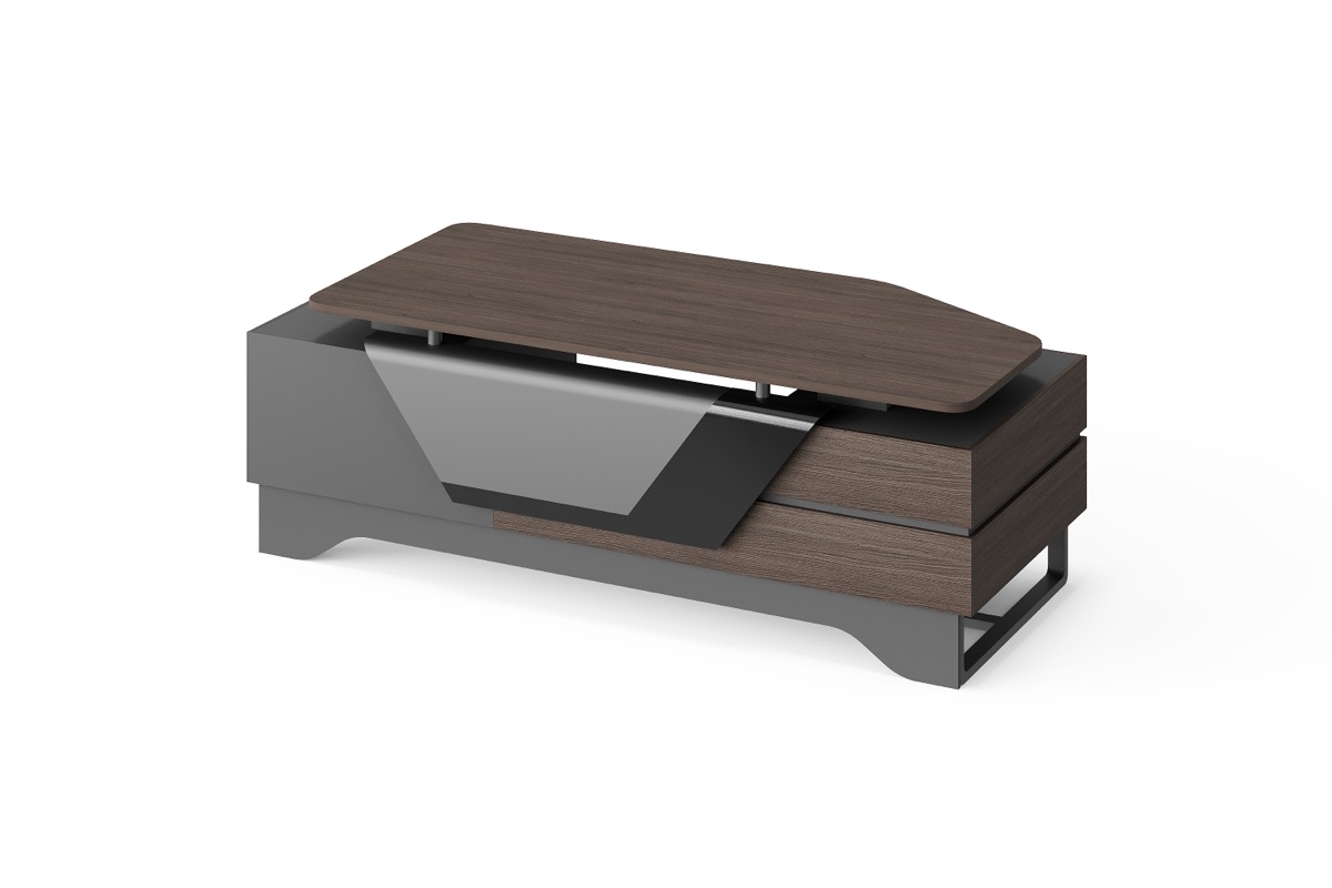 Meja Direktur L-Shape + Meja Kopi — detail fitur 1