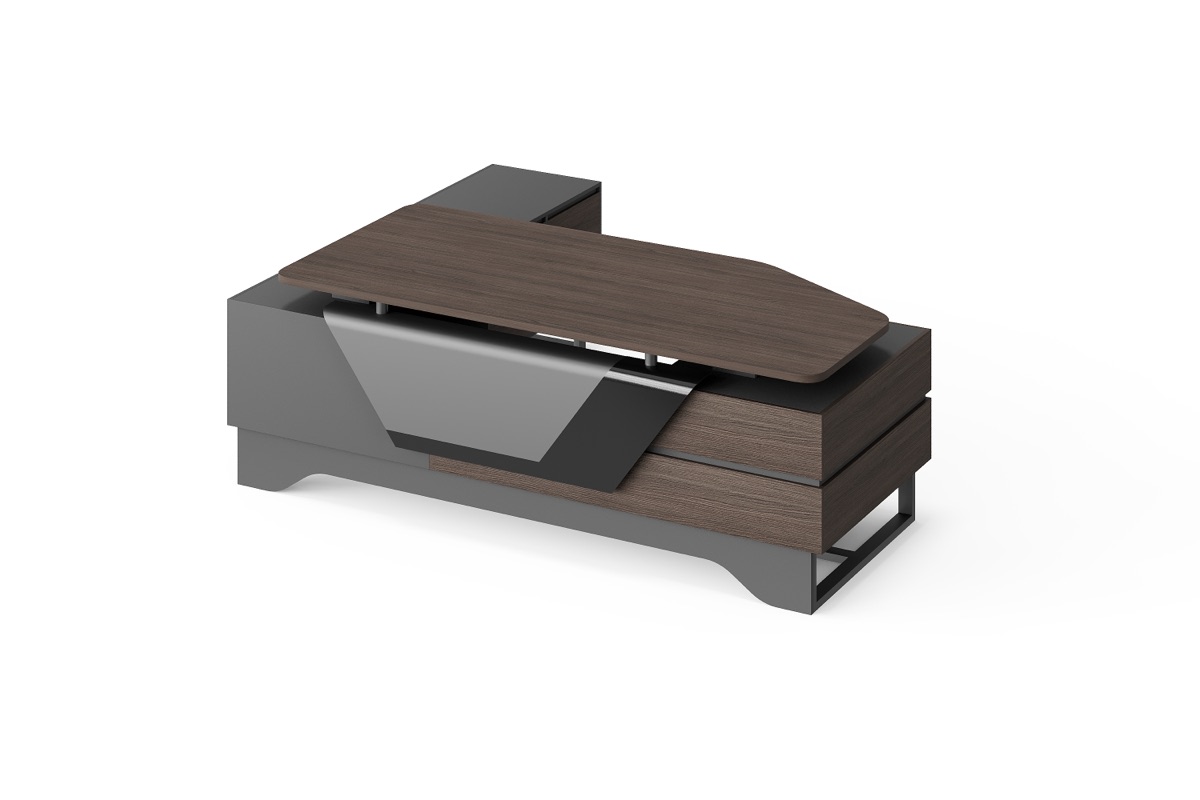 Meja Direktur L-Shape + Meja Kopi — detail fitur 2