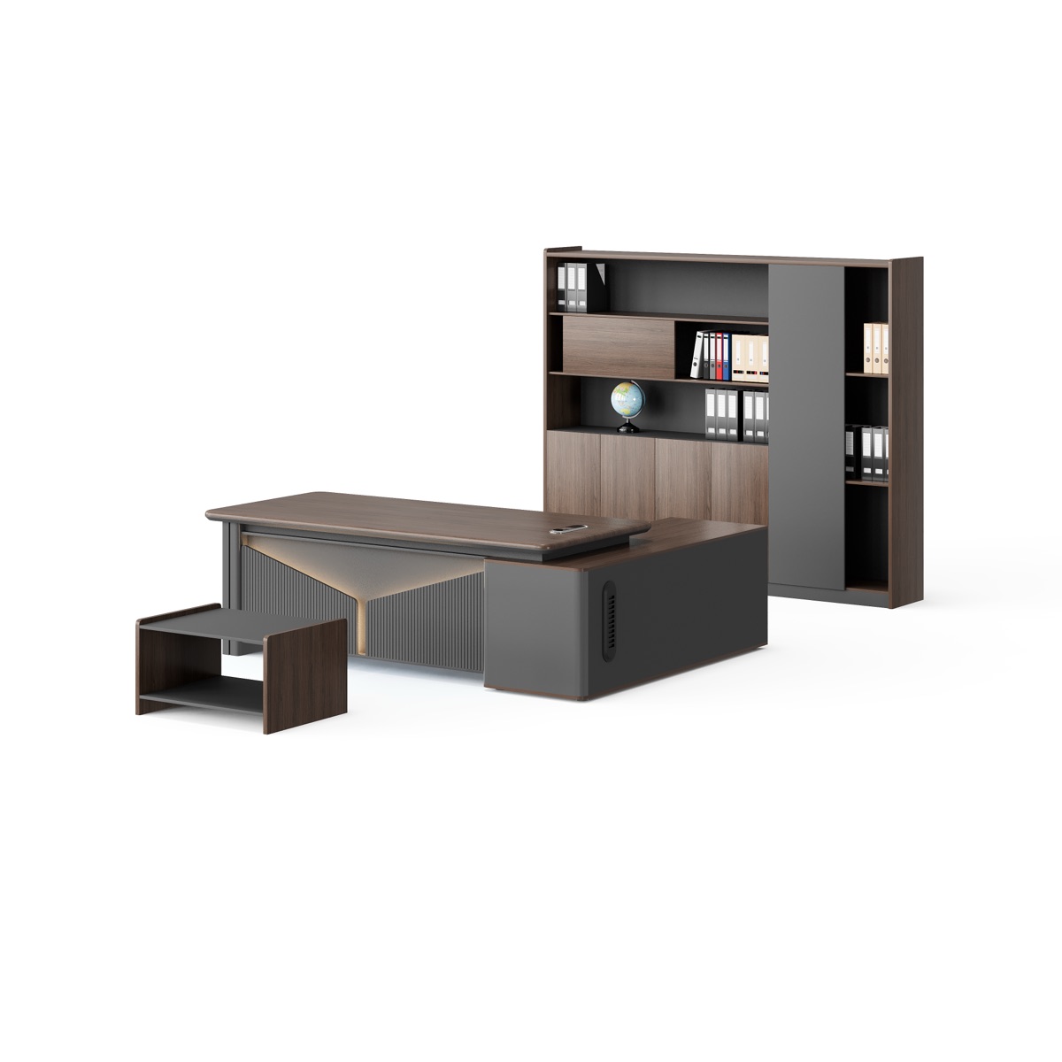 2400 mm L-Shape Director Desk + Cabinet — feature detail 2