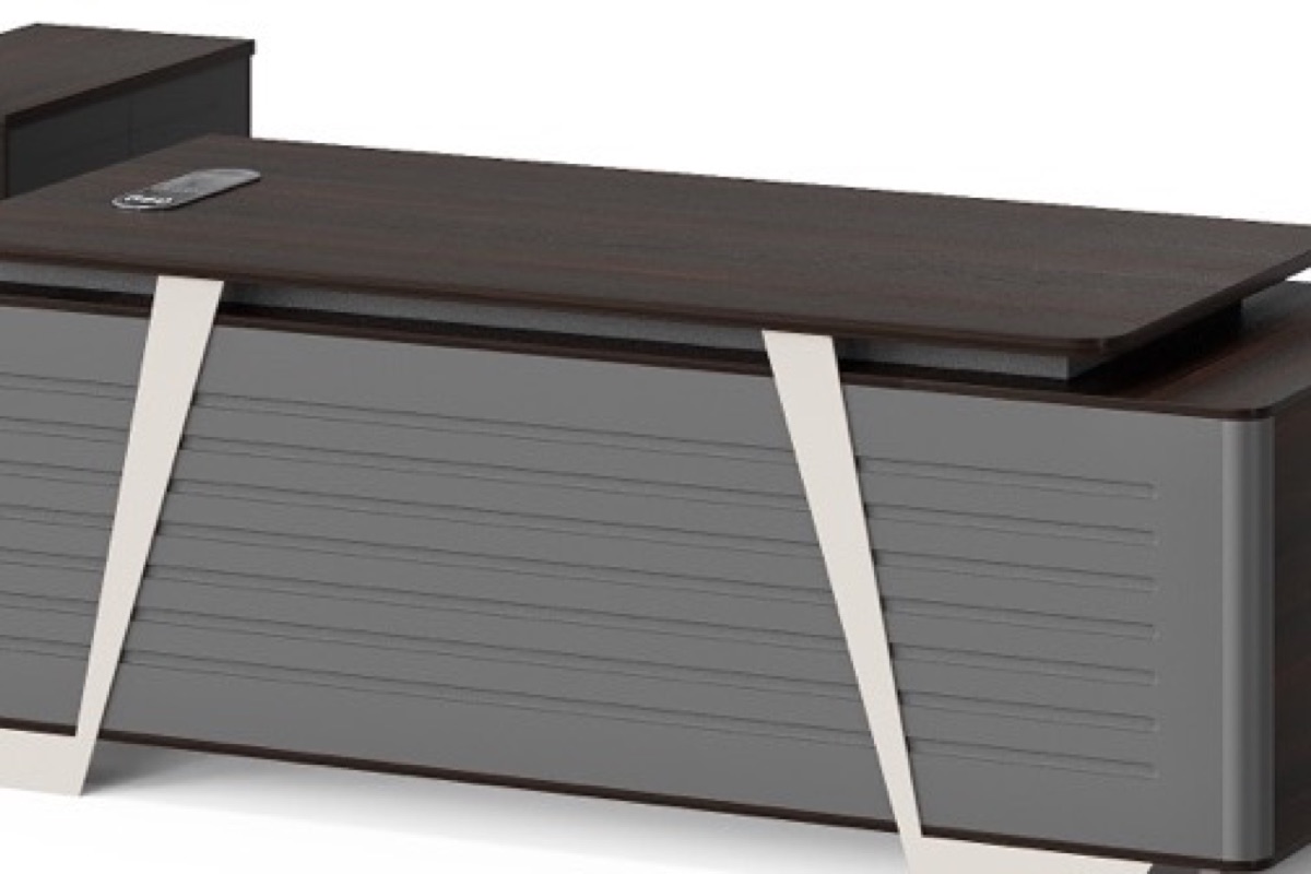 Meja Direktur L-Shape + Dudukan Monitor — detail fitur 2