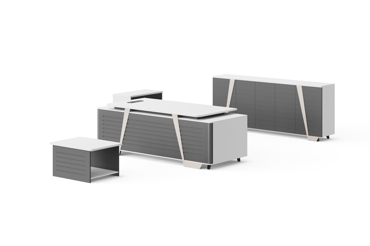 Meja Eksekutif + Side Cabinet — detail fitur 3