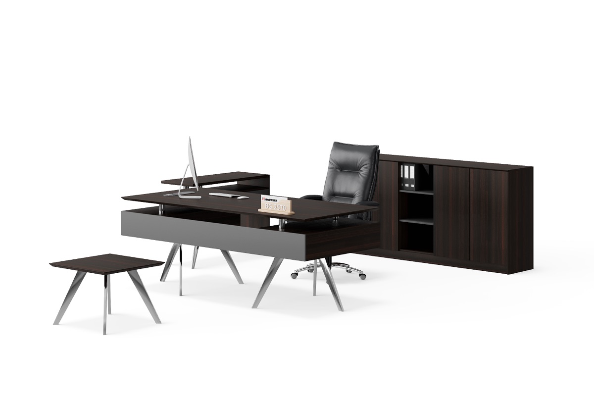 Meja Eksekutif Lurus + Kabinet — BG-2570A