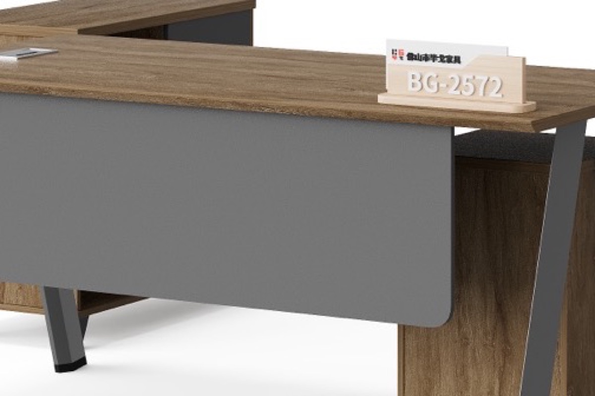 Meja Manajer L-Shape + Side Cabinet — detail fitur 4