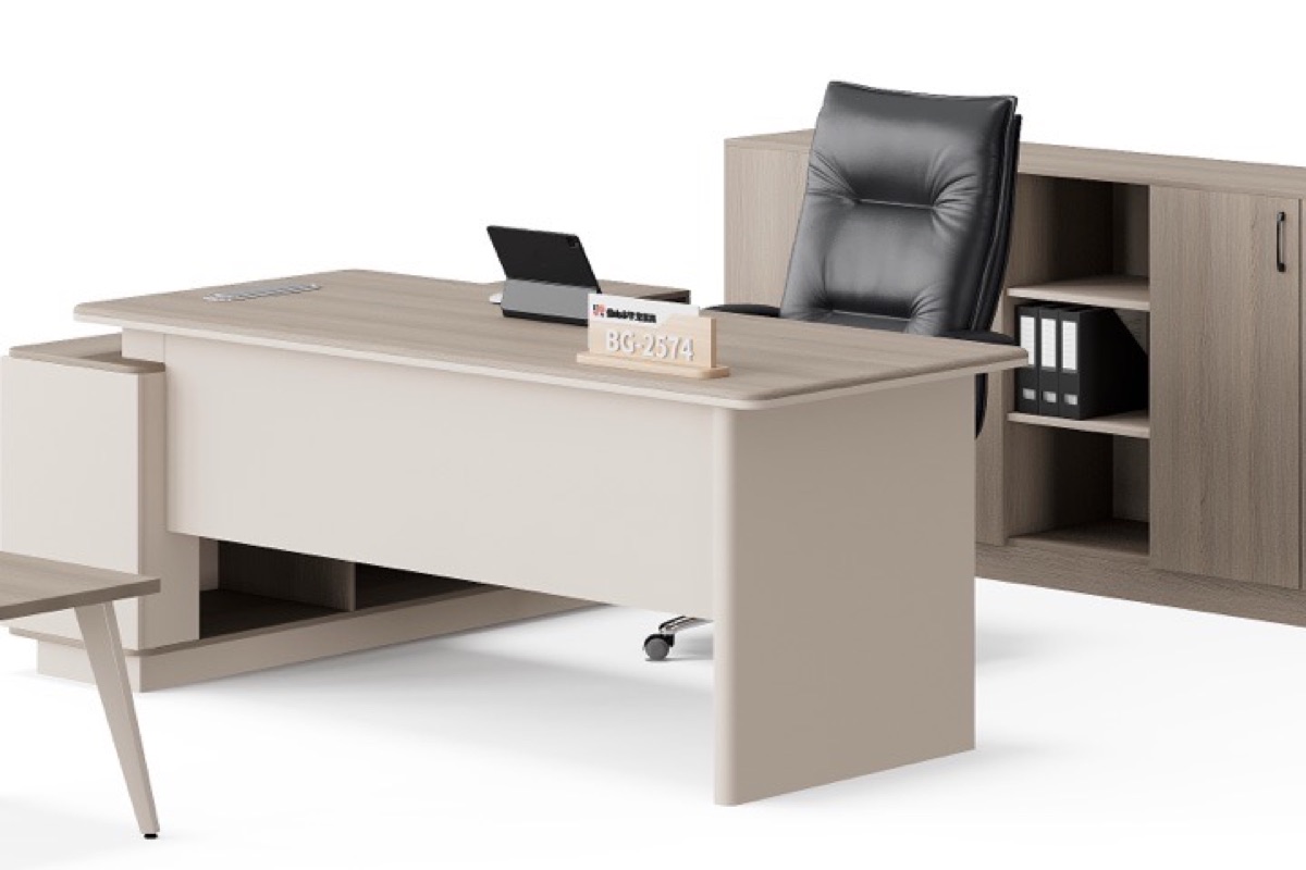 L-Shape Director Desk — feature detail 1
