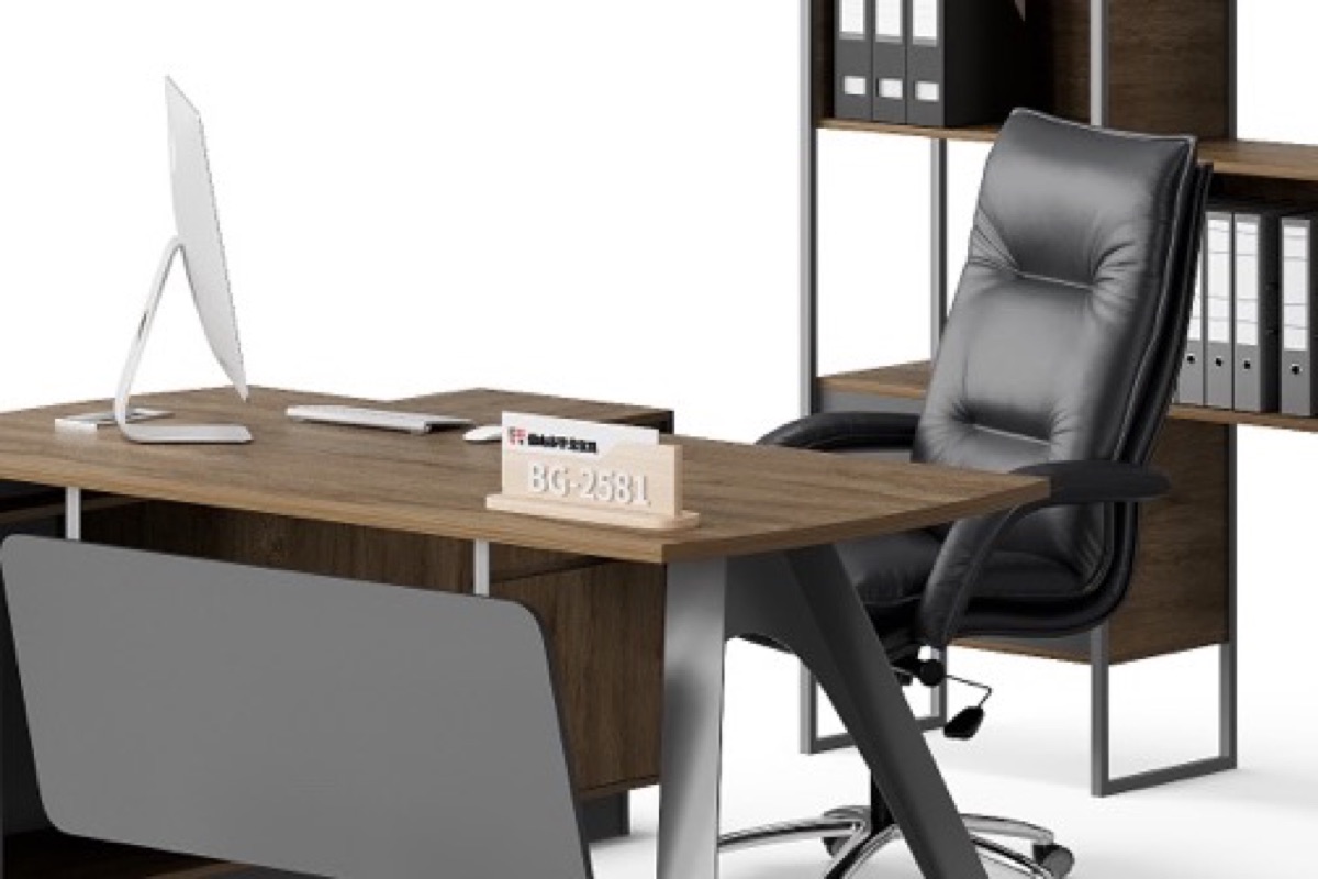 Director L-Desk + Bookshelf — feature detail 4
