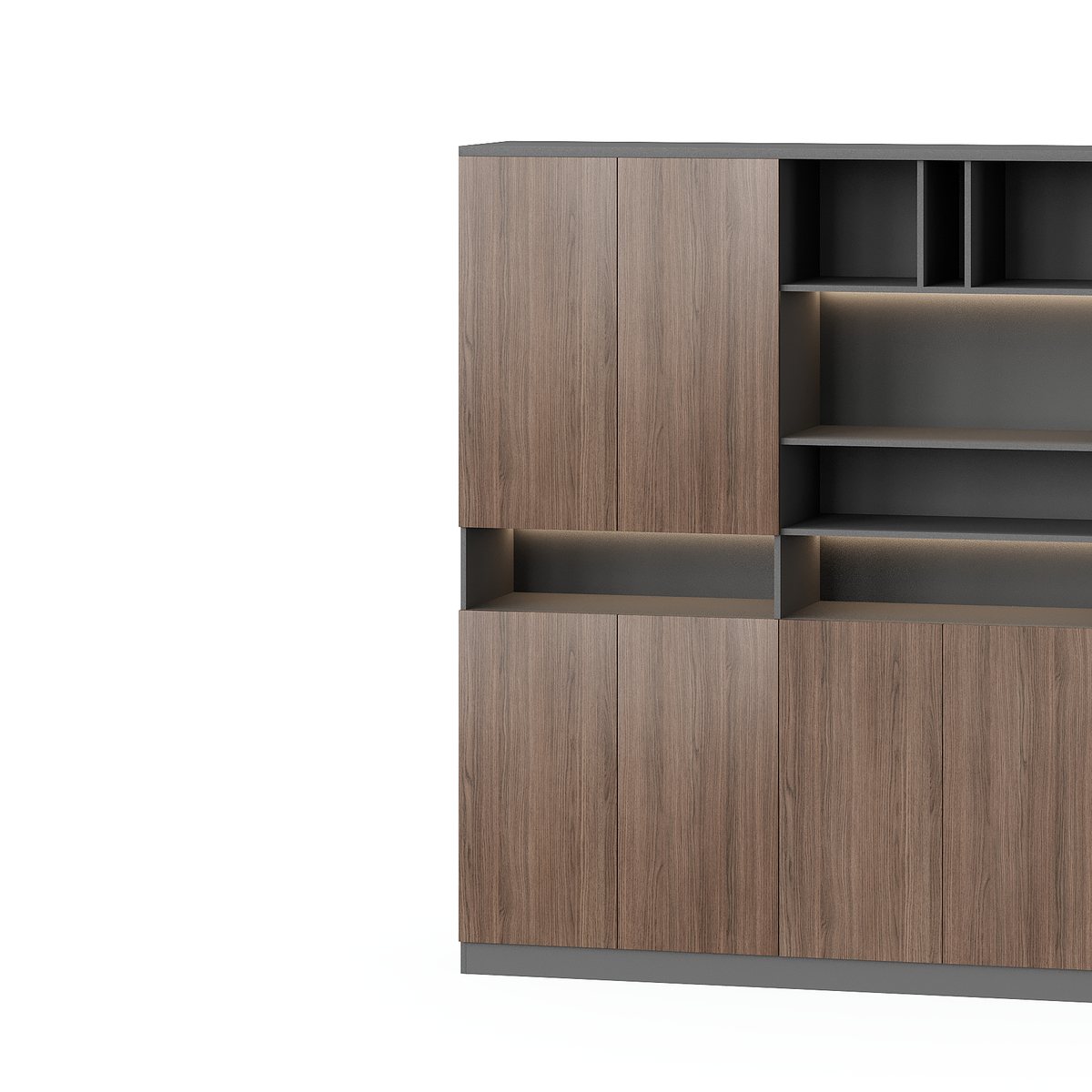 Kabinet Arsip Dua Pintu Rak Tengah — detail fitur 1