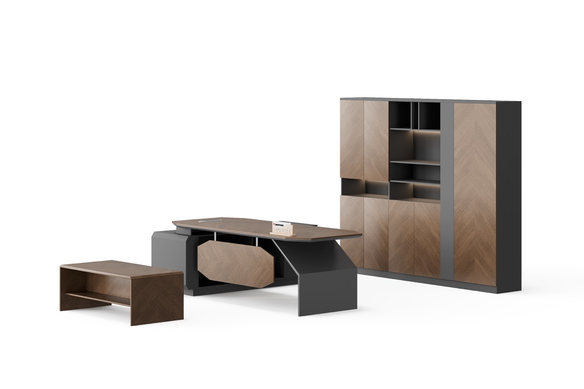L-Shape Executive Desk — feature detail 1
