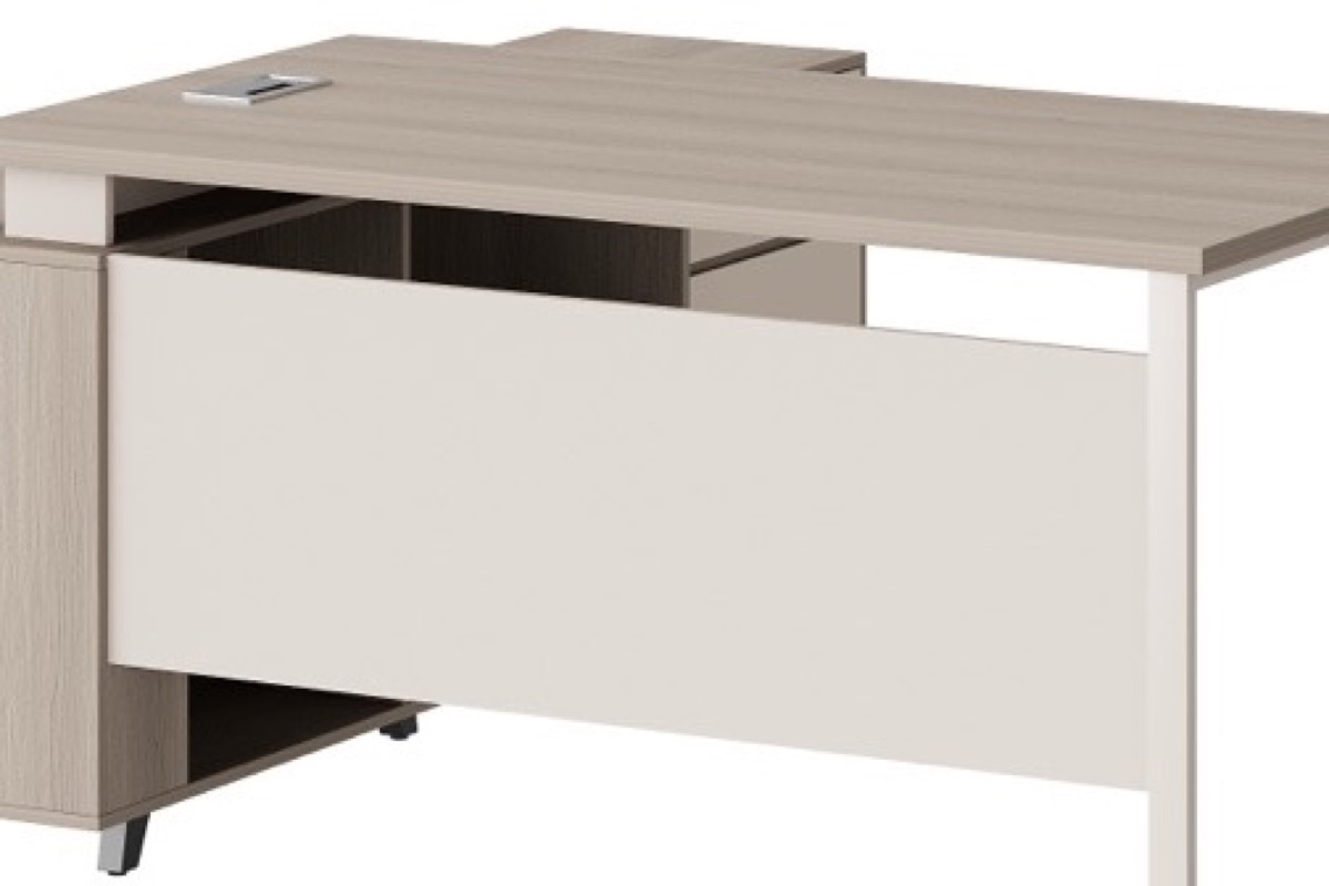 1600 mm L-Shape Director Desk + Side Cabinet — feature detail 4
