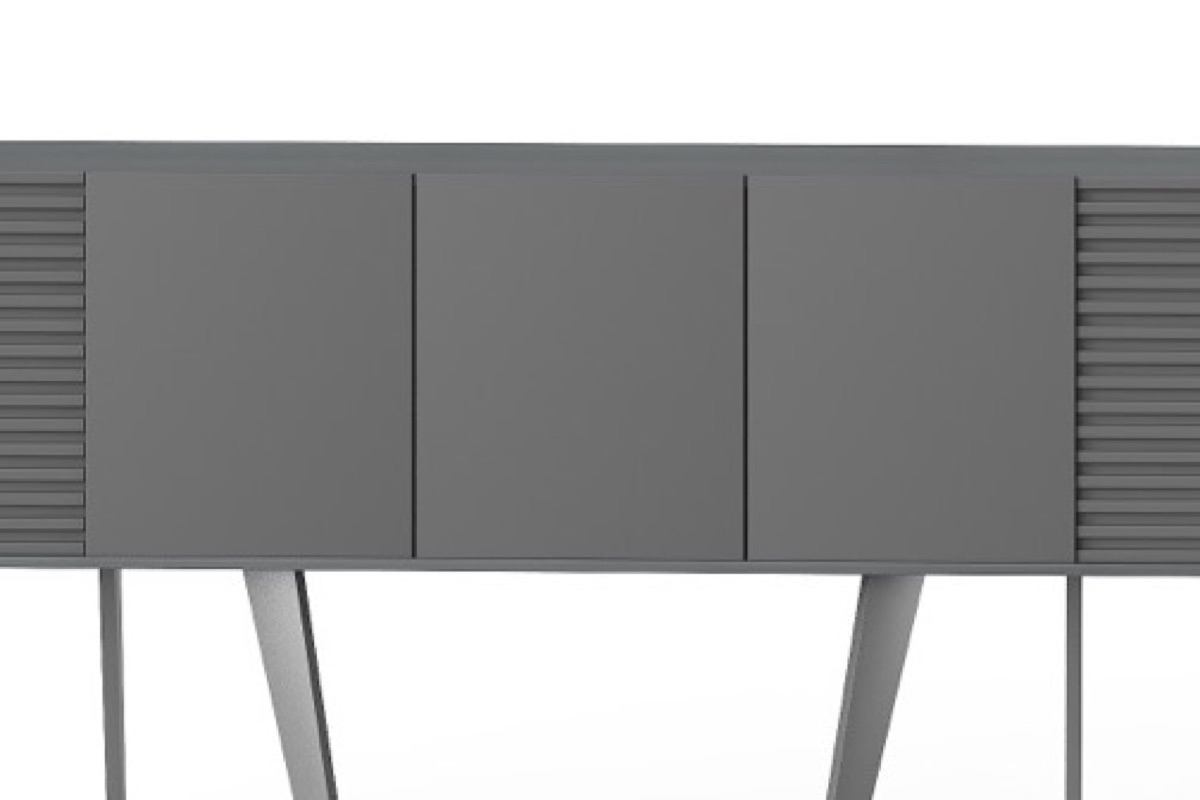 Office Cabinet Slat Panels + Tapered Legs — feature detail 2