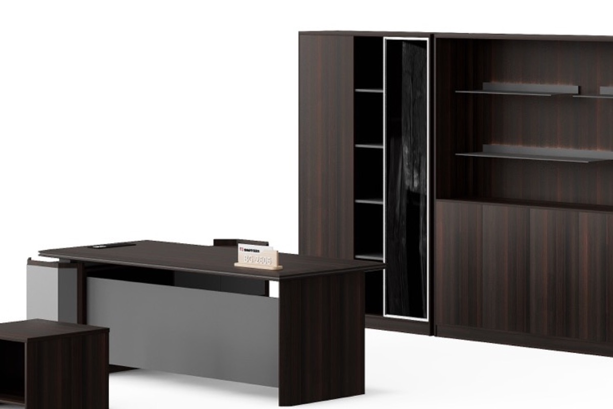 L-Shape Executive Desk — feature detail 1