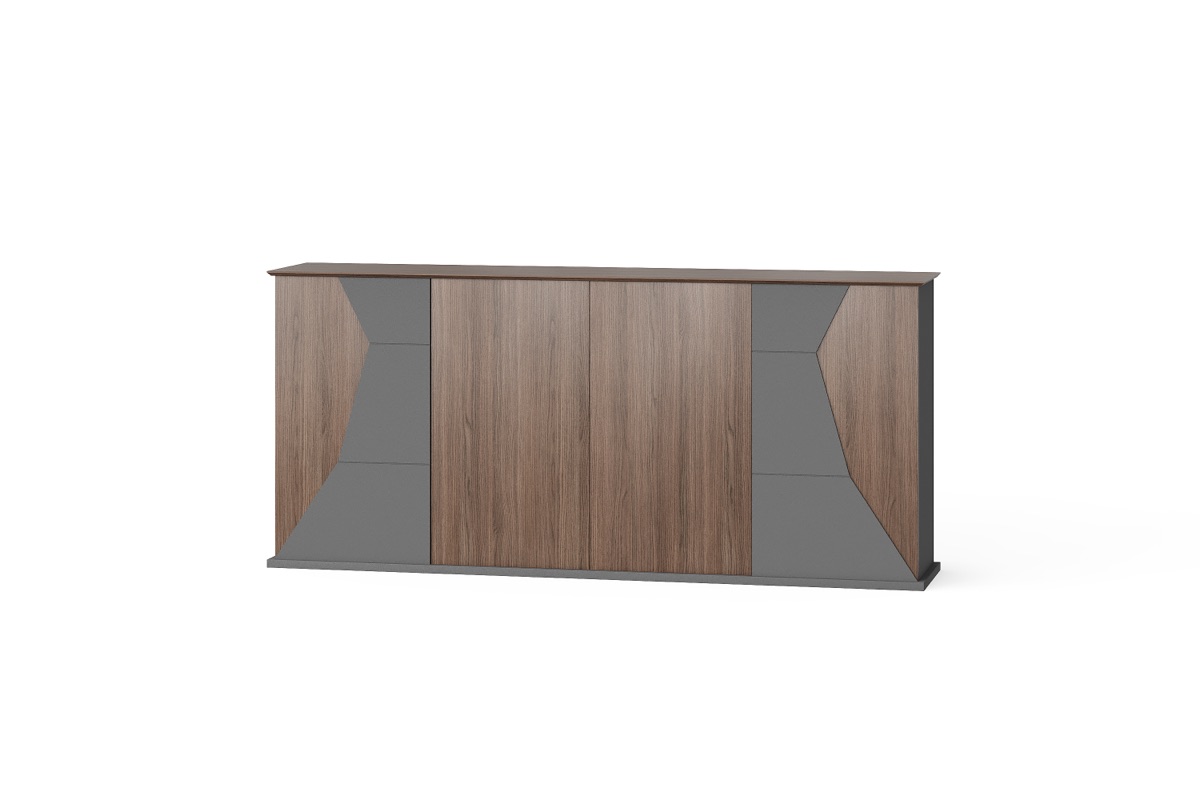 Kabinet Kantor Panel Geometris Dua Warna — BG-2608B
