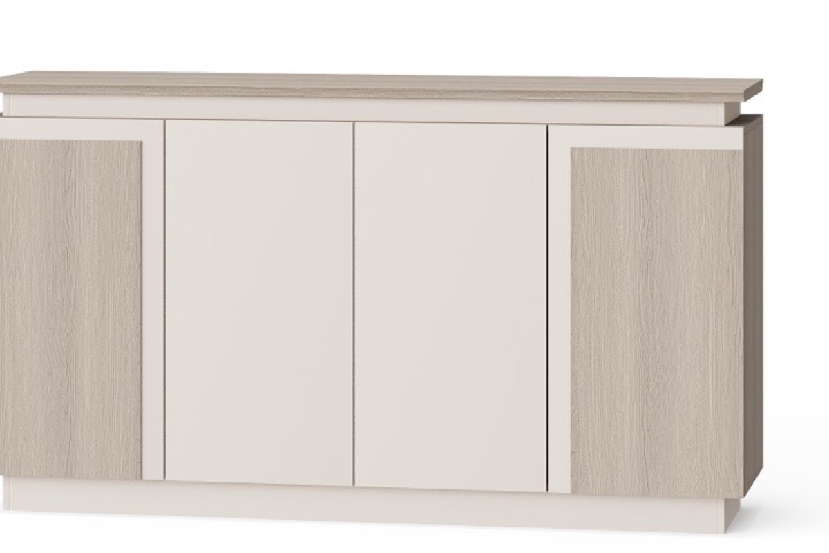 Kabinet Kantor Dua Warna Pintu Panel — detail fitur 1
