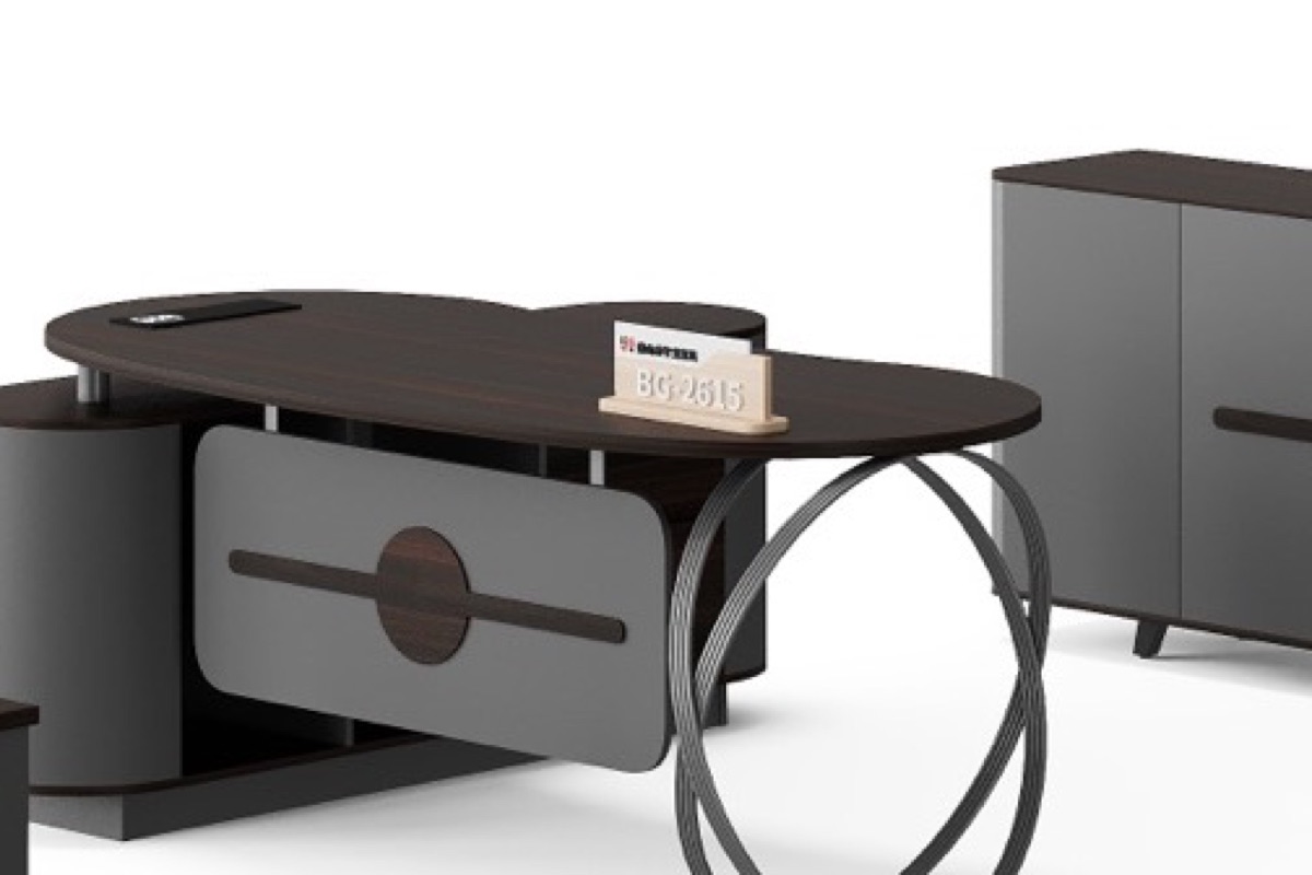 Meja Eksekutif L-Shape — detail fitur 2