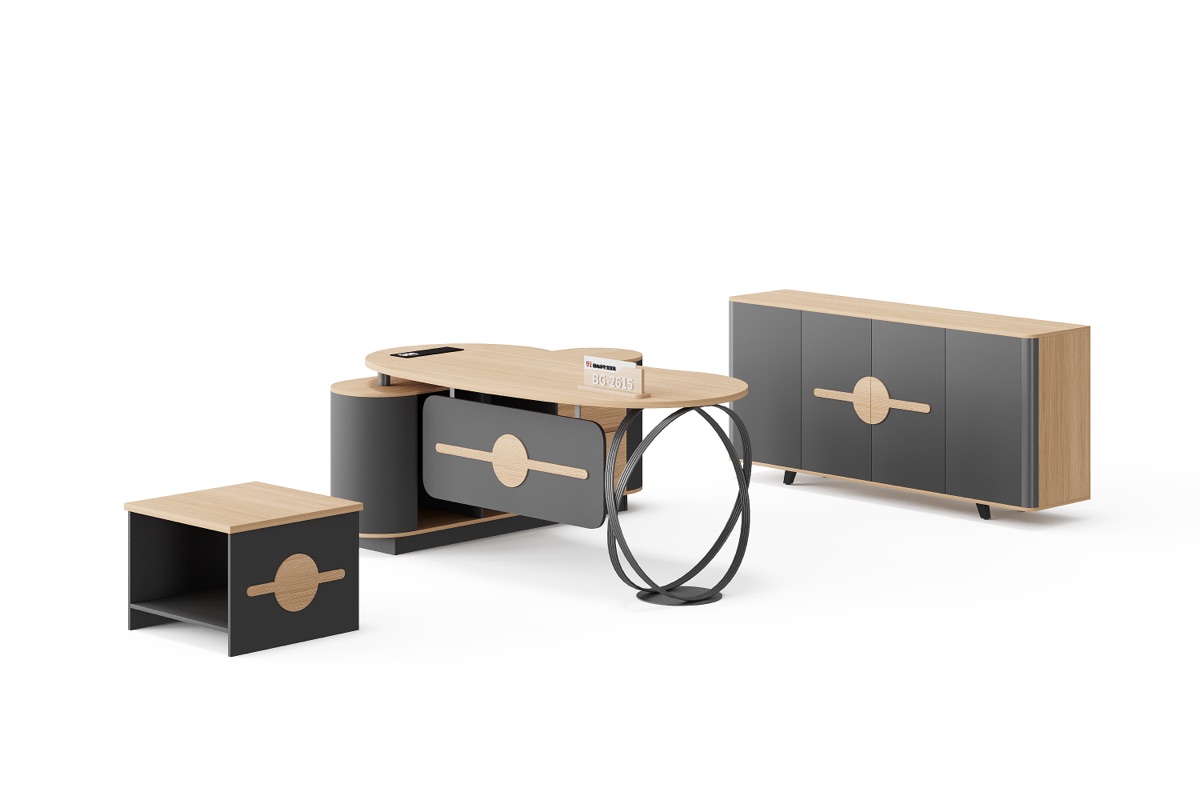 Meja Eksekutif L-Shape — detail fitur 3