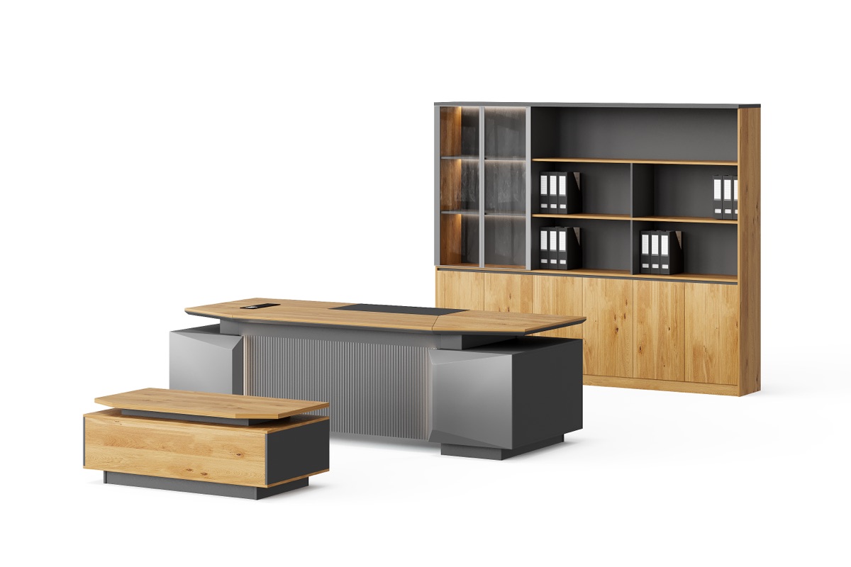 Executive Desk + Side Cabinet — feature detail 4
