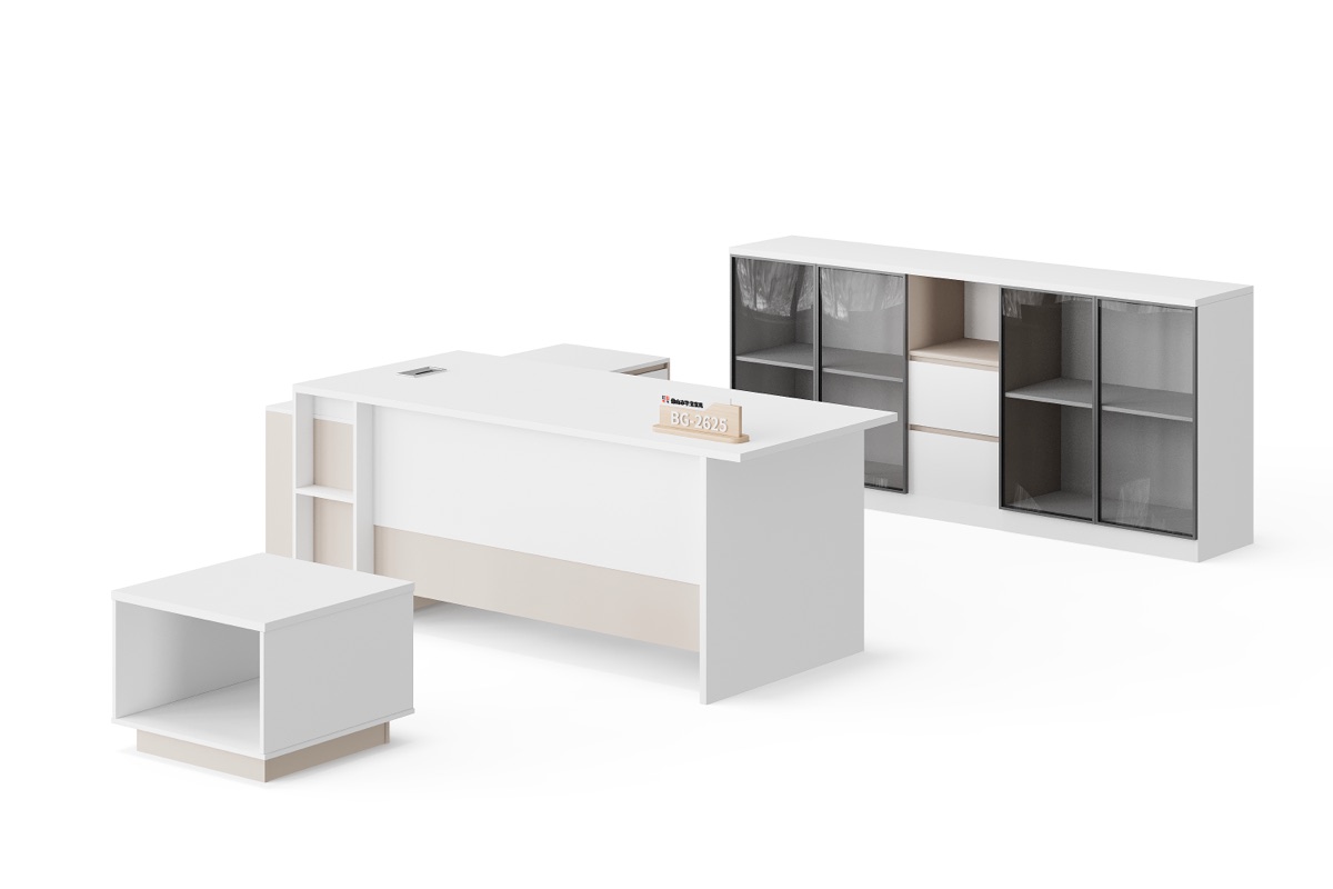 Executive Desk + Side Cabinet — feature detail 3