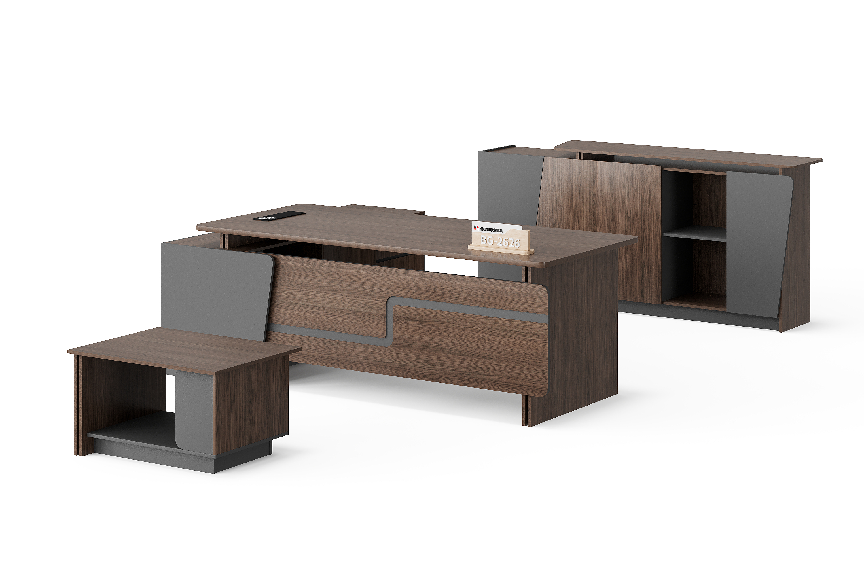 Meja Eksekutif L-Shape — BG-2626LA-G28