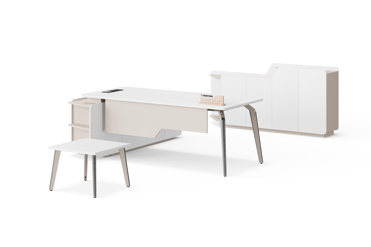 Executive Desk + Side Cabinet — feature detail 3