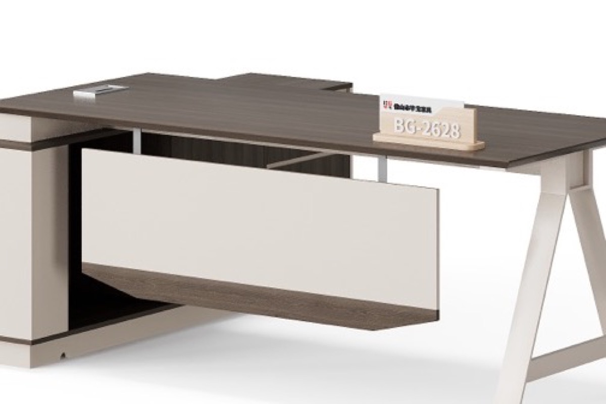 Meja Direktur L-Shape G28 + Kabinet & Kaki A-Frame — detail fitur 2