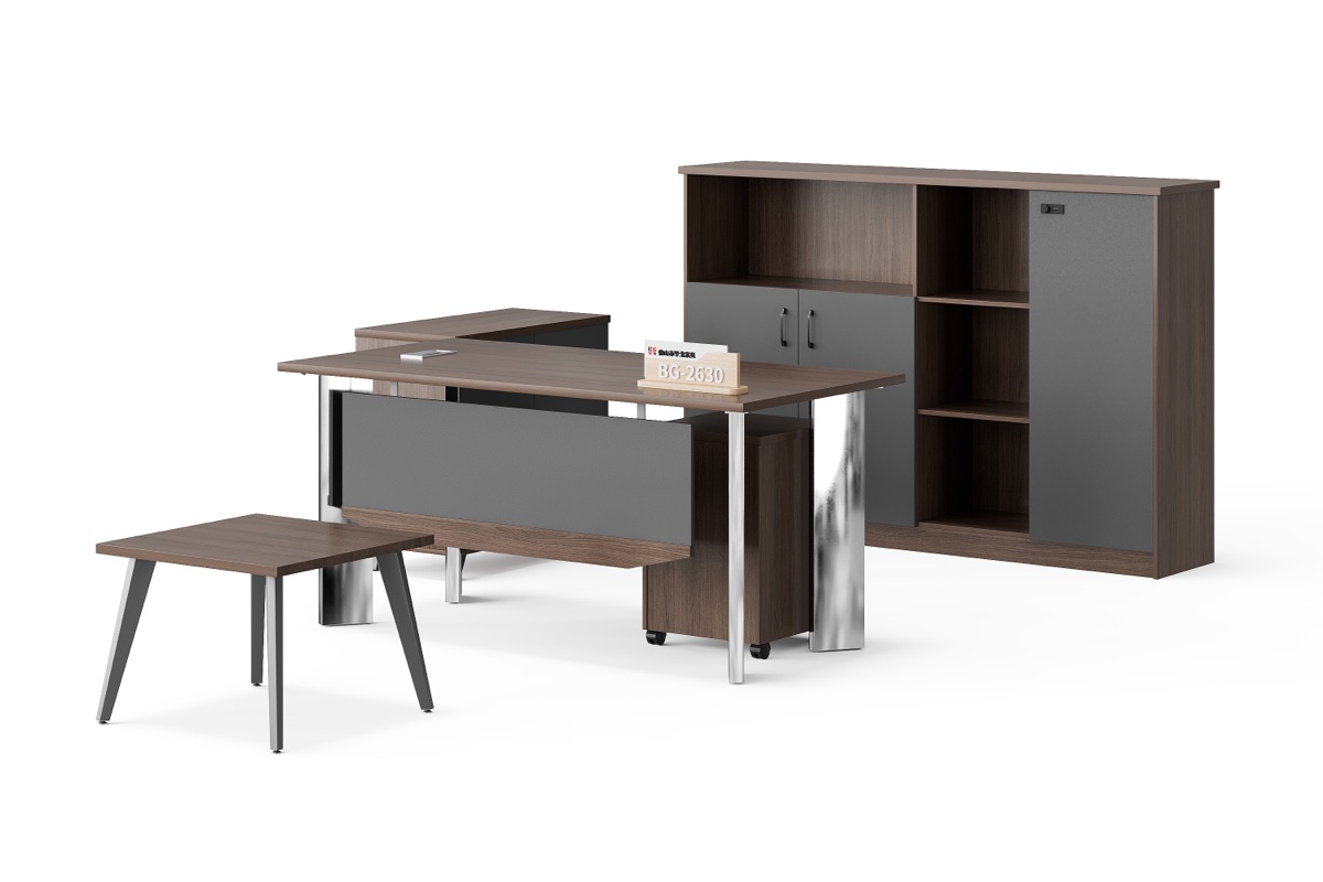 Meja Eksekutif + Side Cabinet — detail fitur 4
