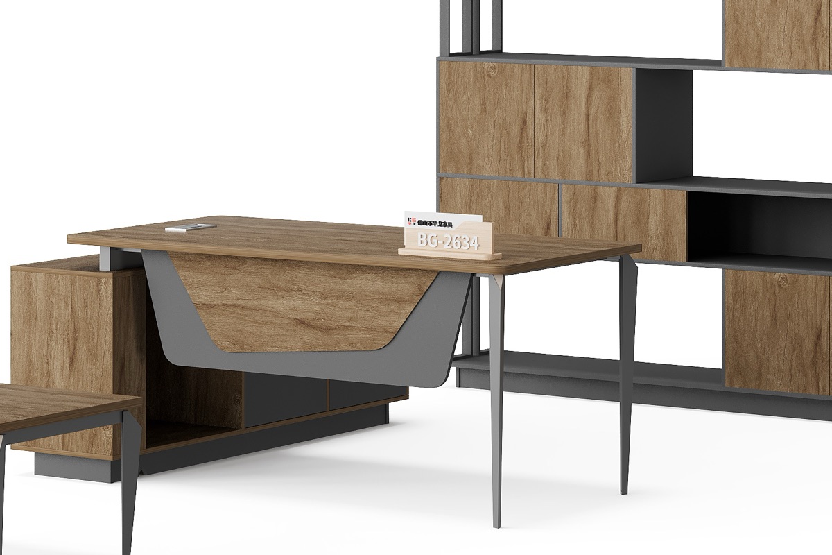Meja Eksekutif L-Shape — detail fitur 1