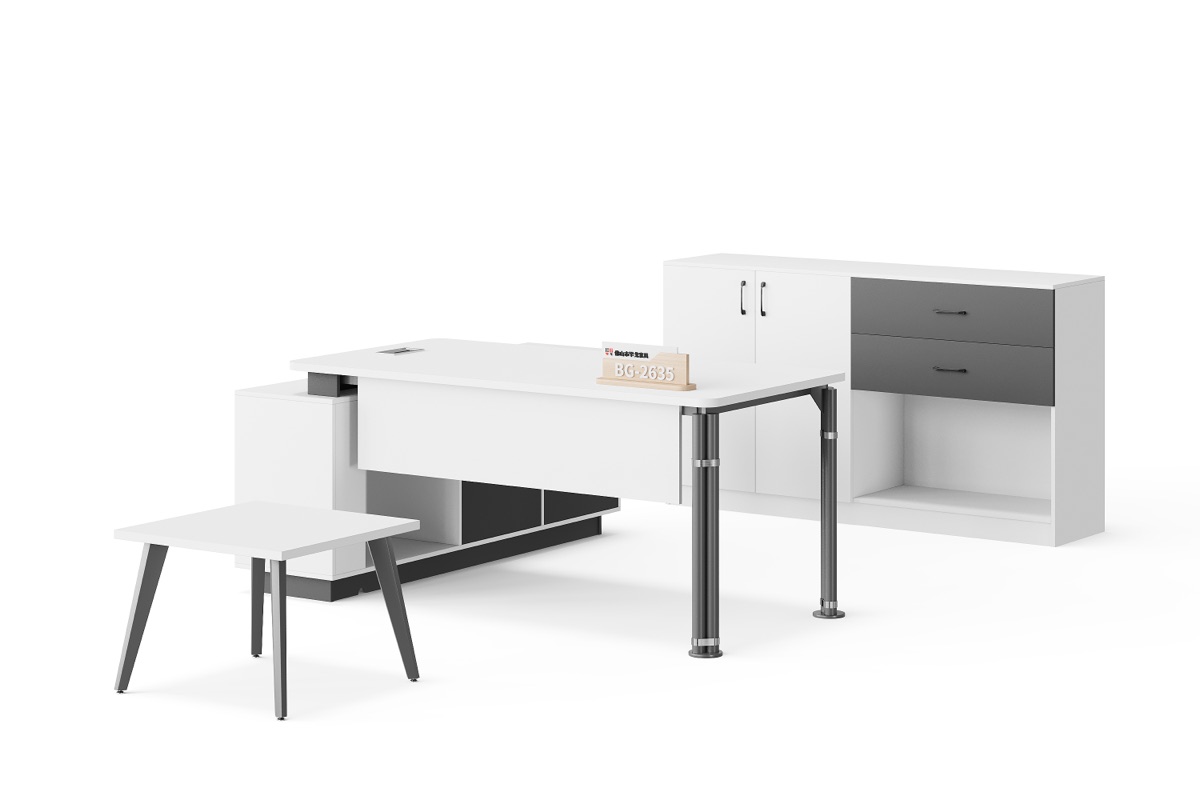 Meja Eksekutif L-Shape — detail fitur 3