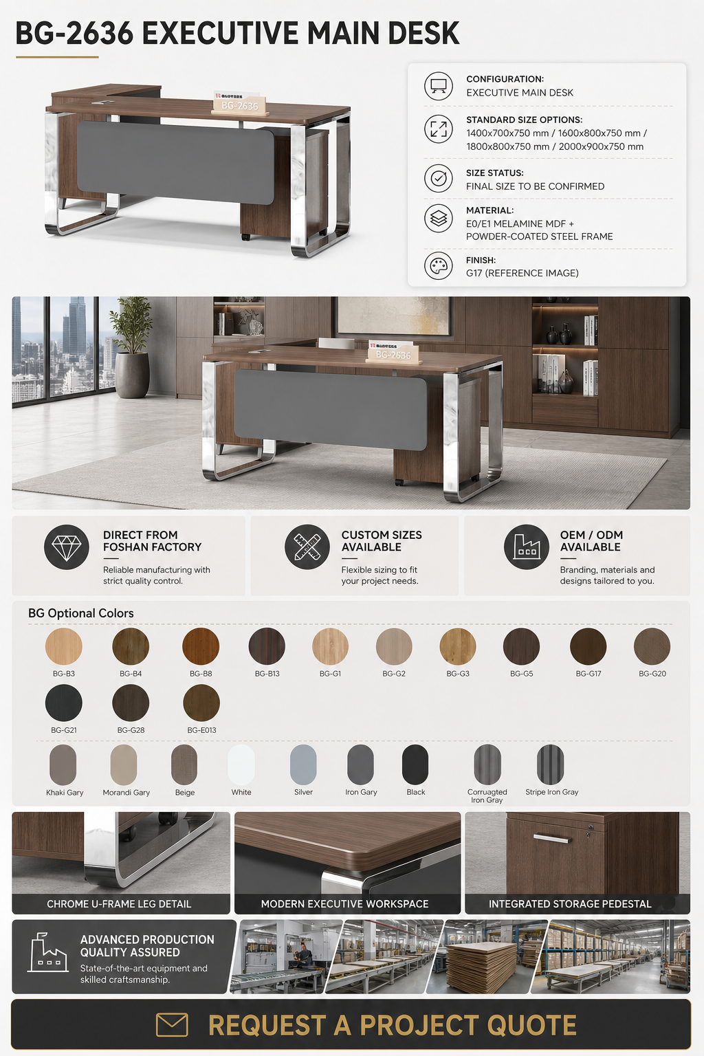 Executive Desk — feature detail 3