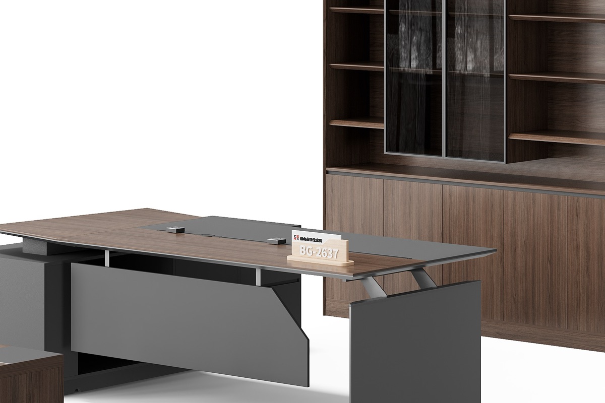 Meja Manajer L-Shape — detail fitur 1